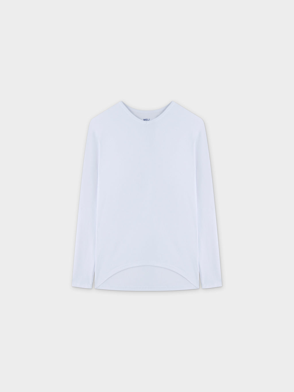 RIB DOLMAN V TEE-WHITE