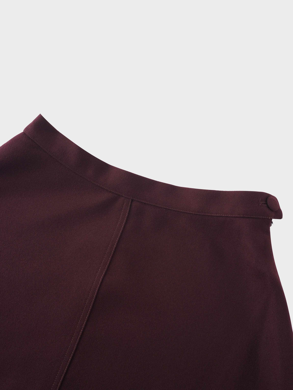 Fringe Circle Skirt-Burgundy