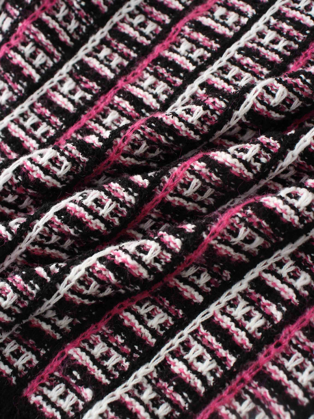 Boucle Knit Cardigan-Pink