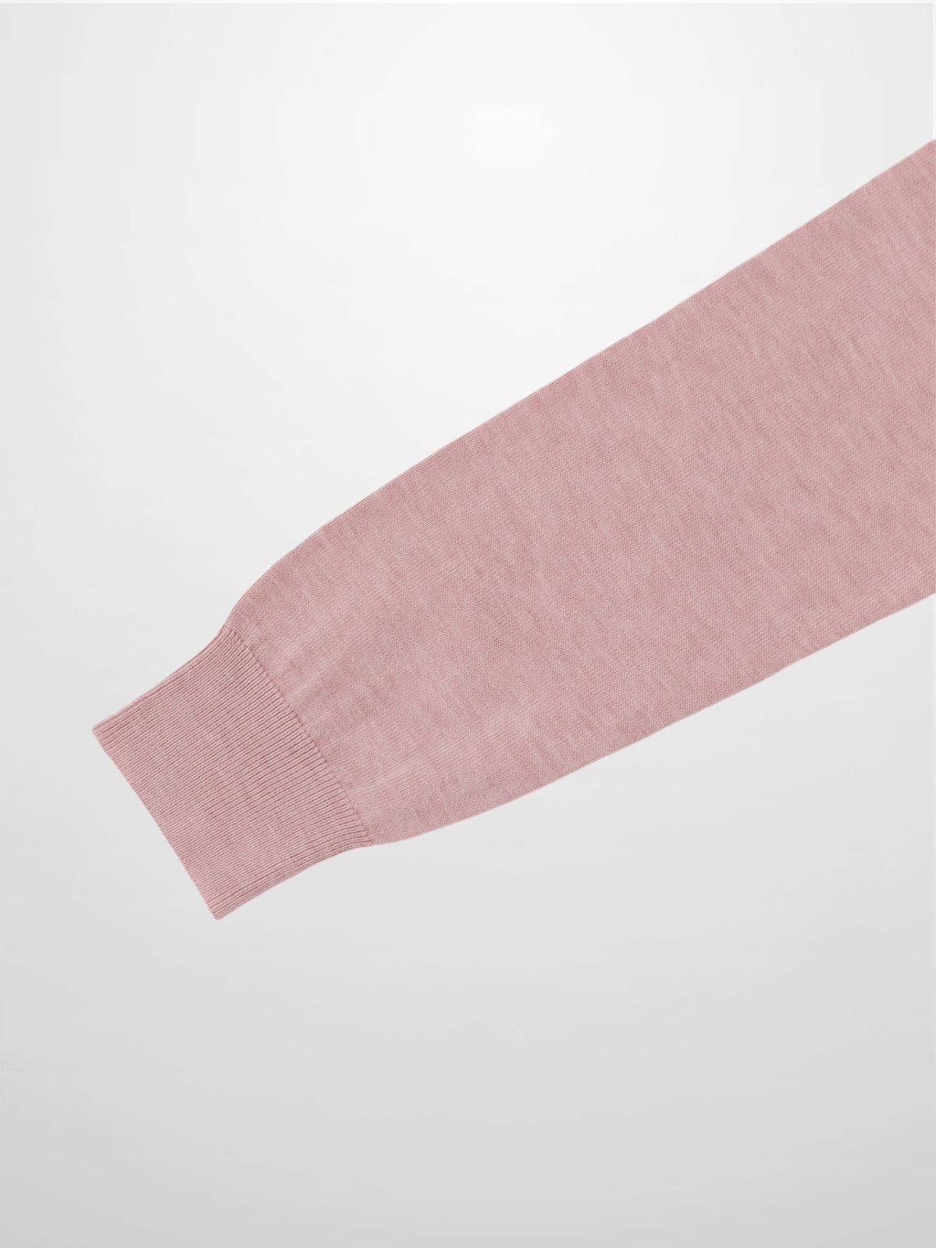 Wool Blend Collared Cardigan-Pink