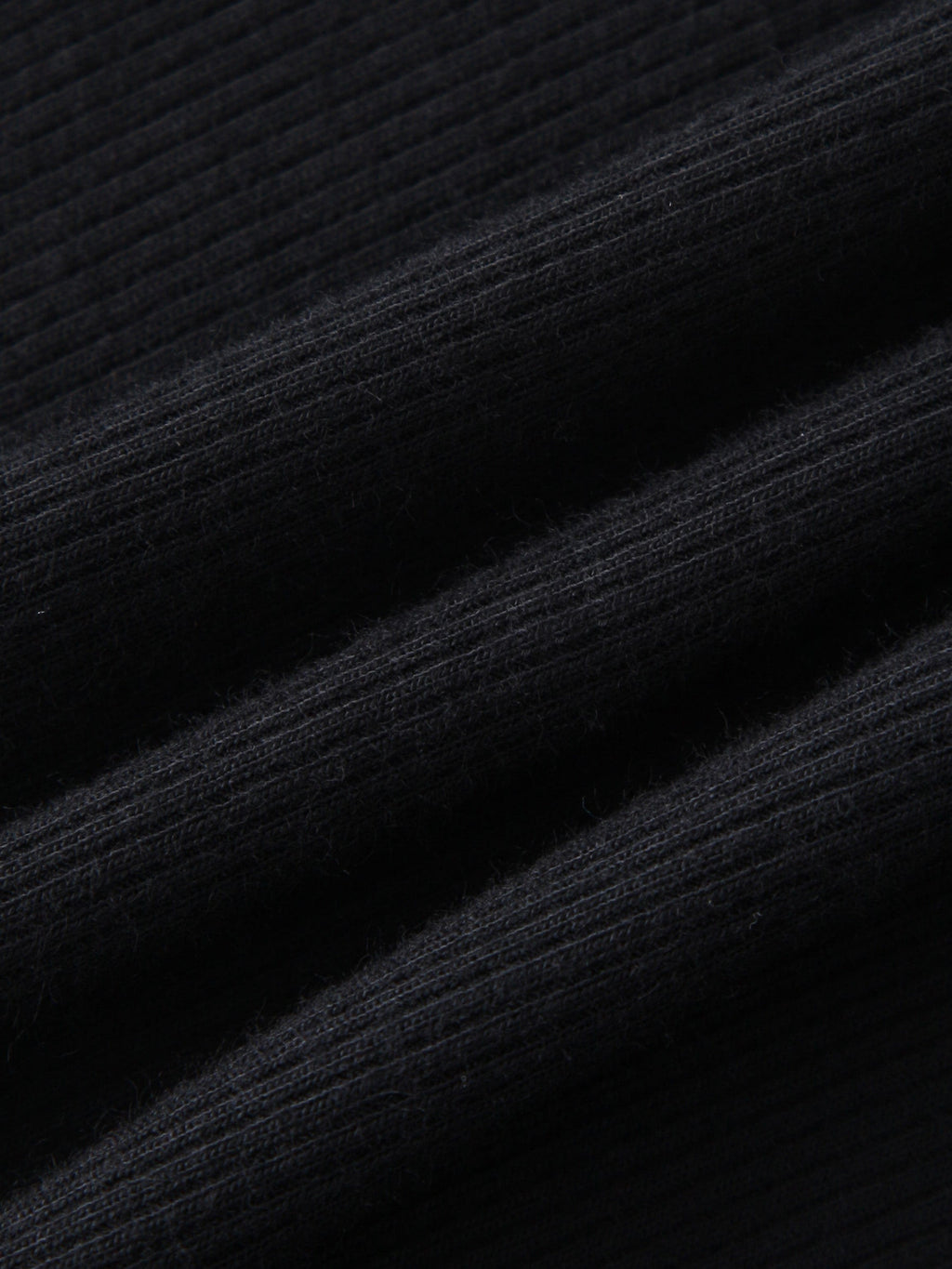 RIBBED A-LINE MAXI SKIRT - BLACK