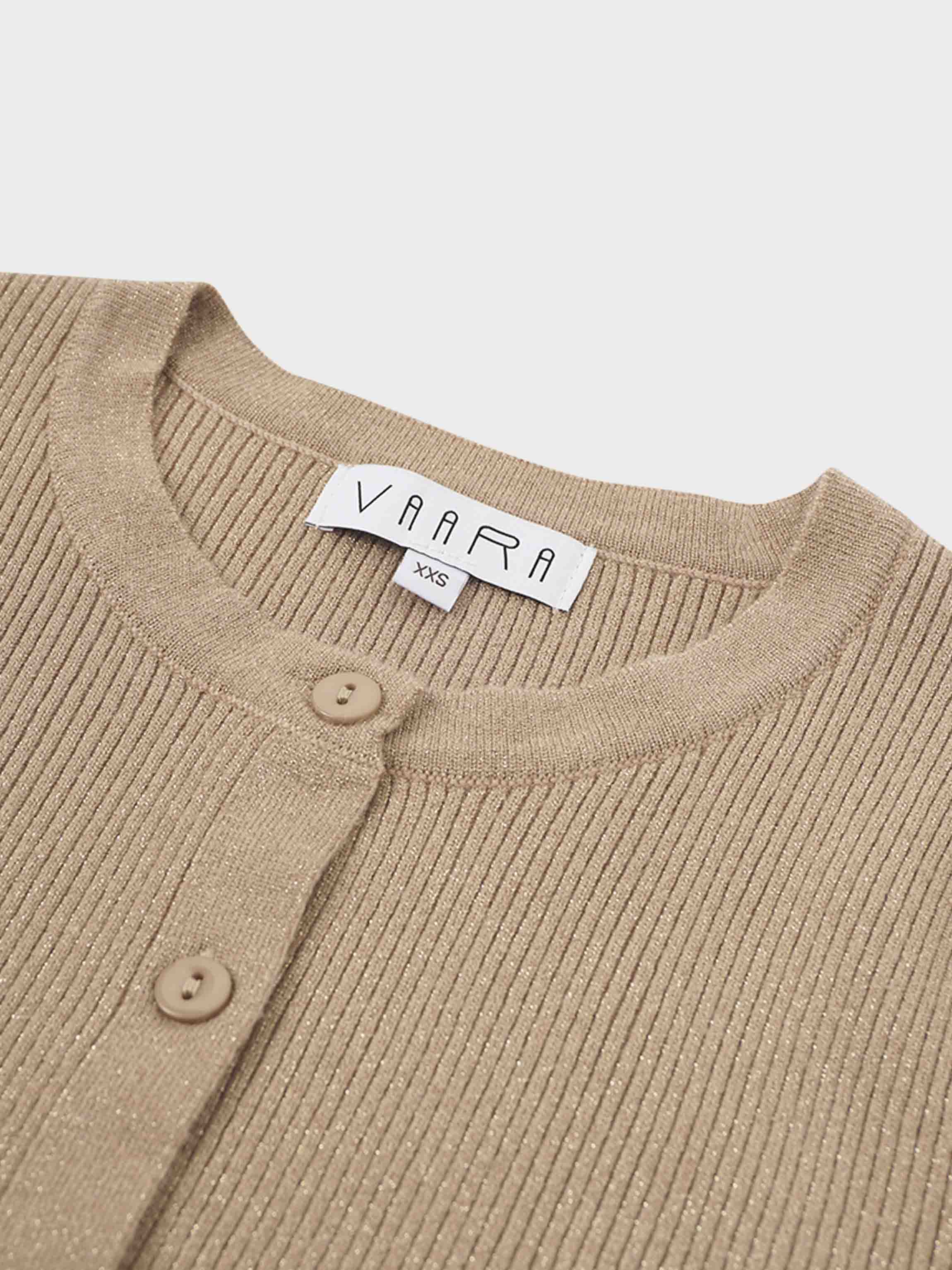 Lurex Ribbed Sweater-Neutral