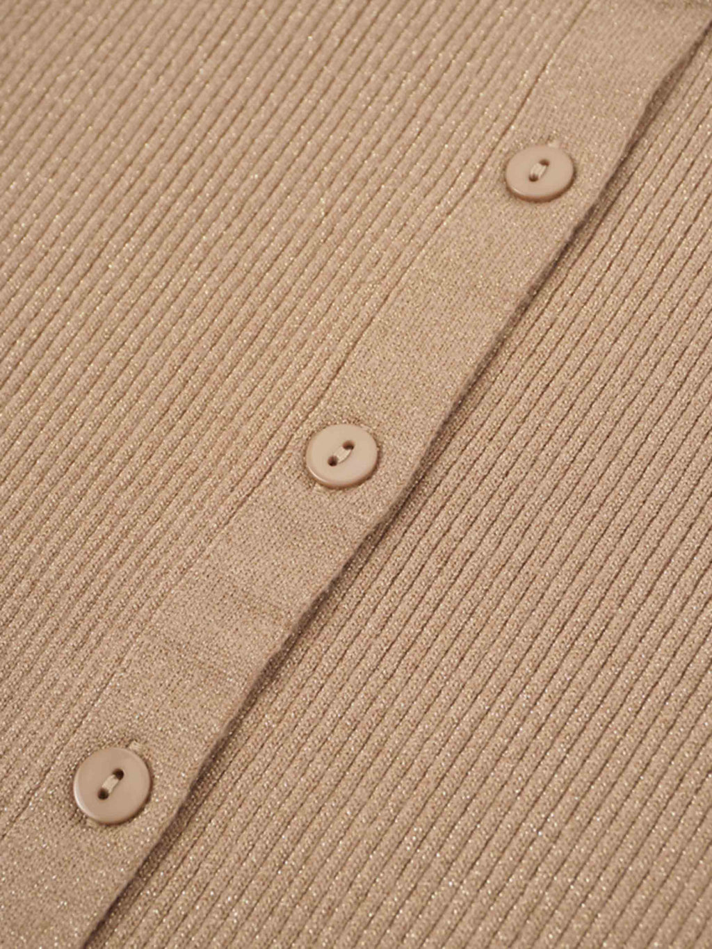 Lurex Ribbed Sweater-Neutral