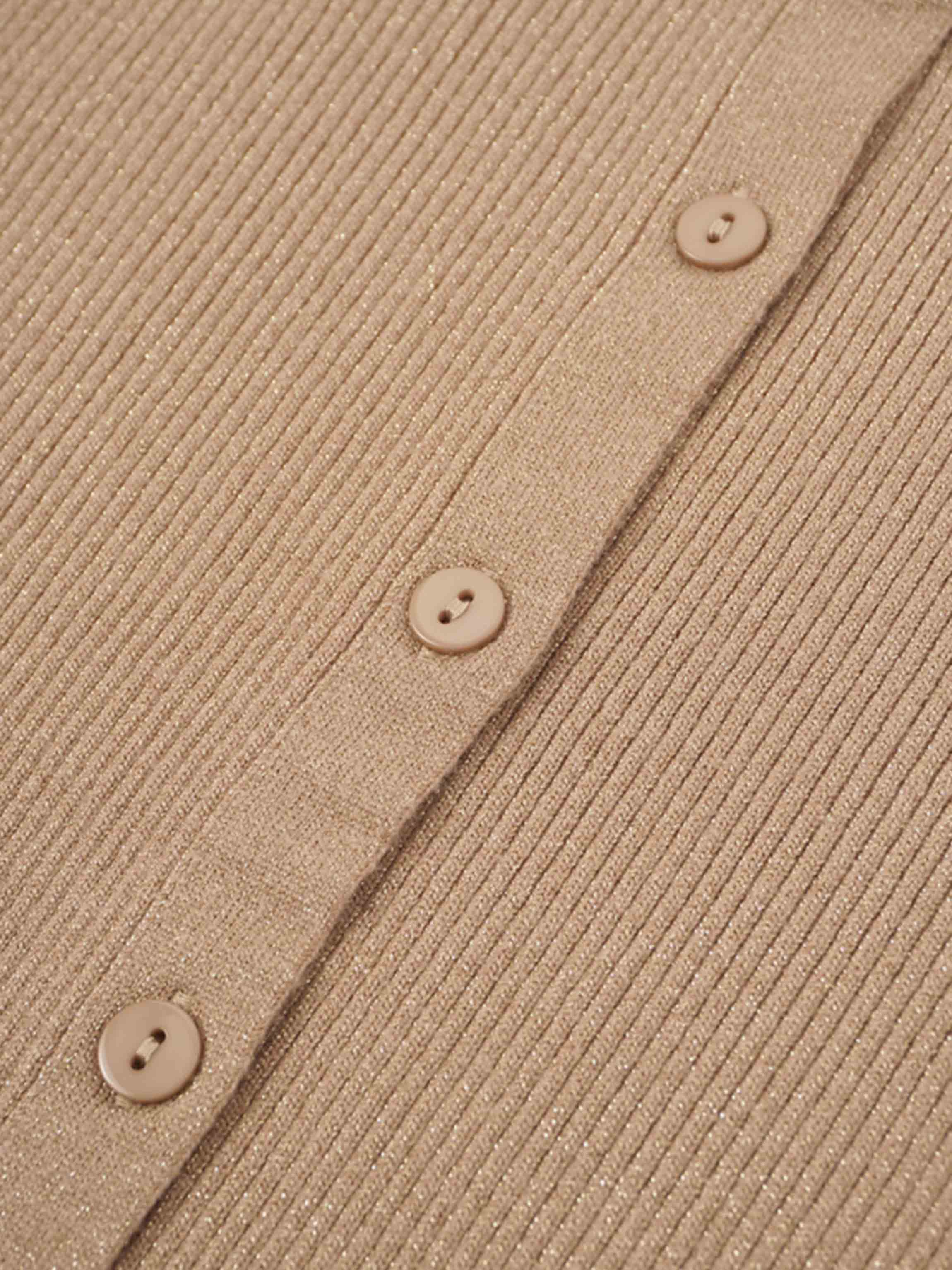 Lurex Ribbed Sweater-Neutral