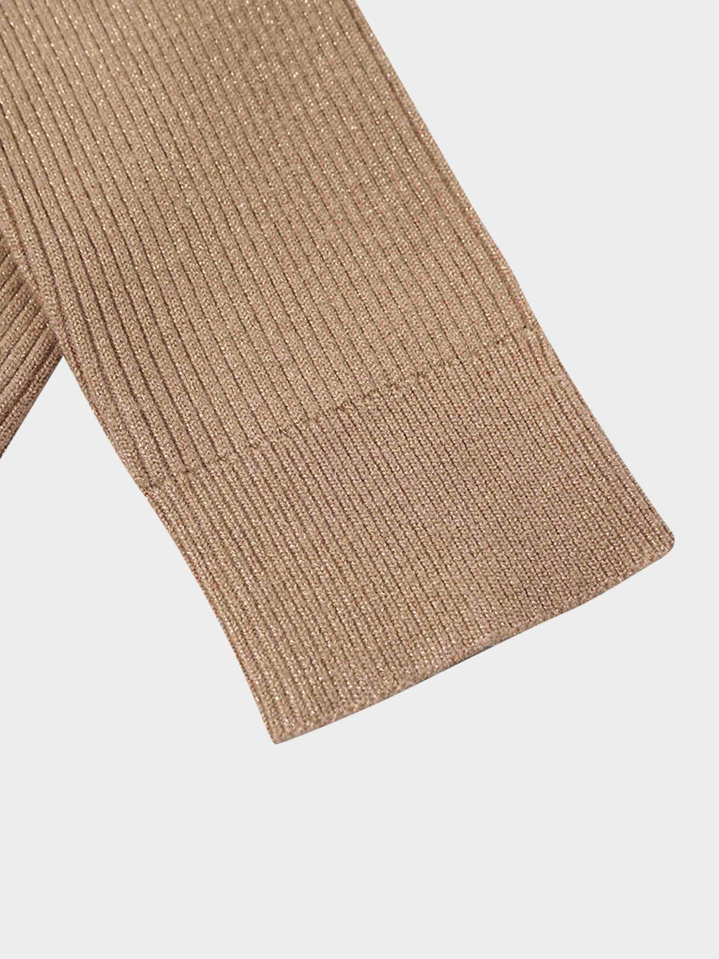 Lurex Ribbed Sweater-Neutral