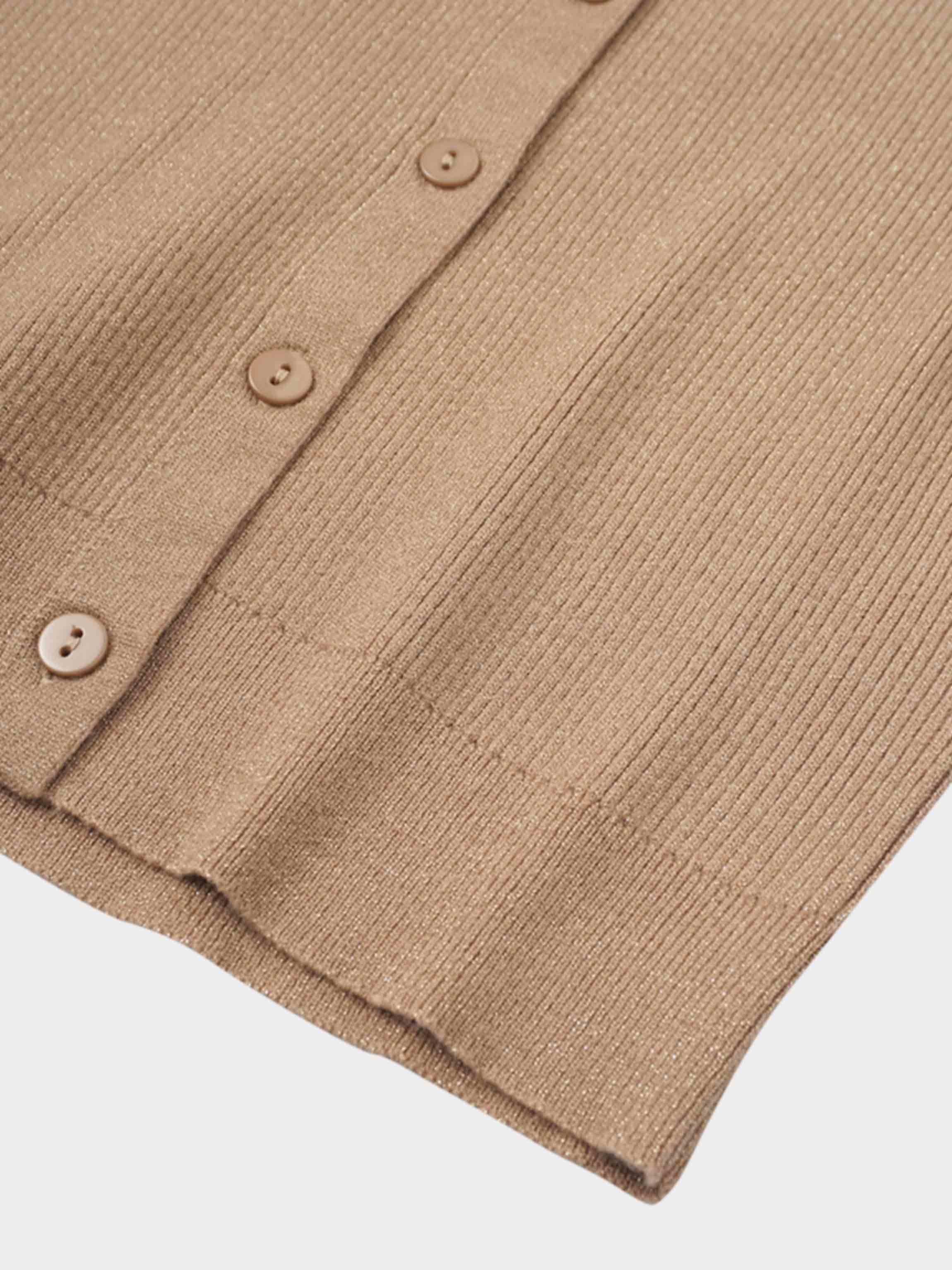 Lurex Ribbed Sweater-Neutral