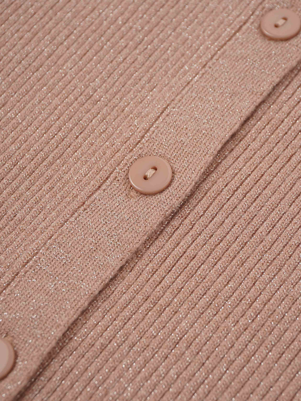 Lurex Ribbed Sweater-Blush