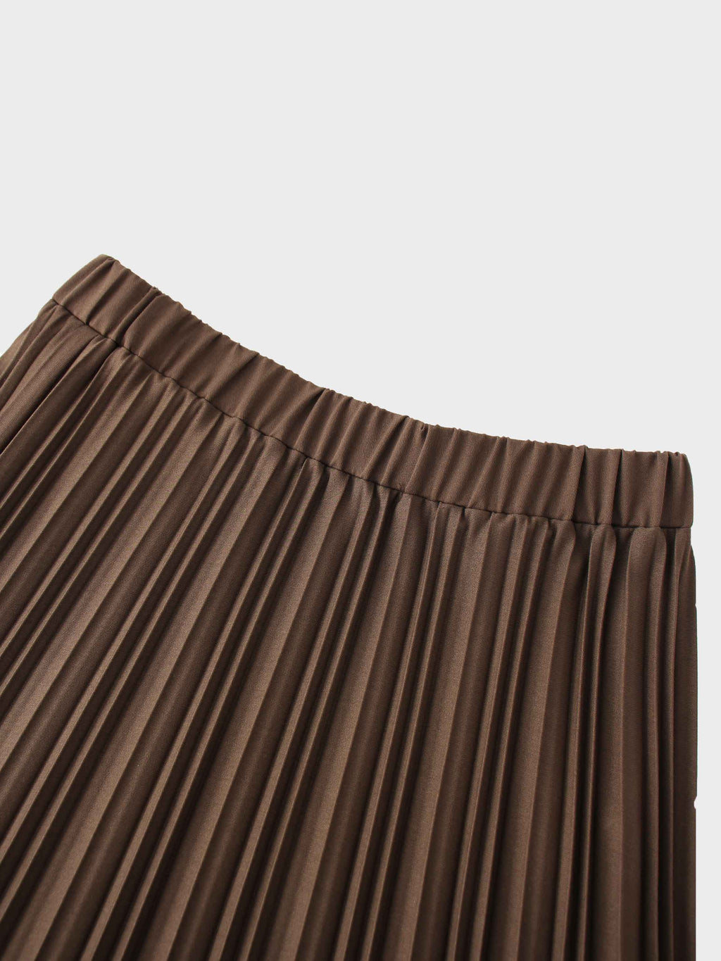 Mix Pleat Skirt-Brown