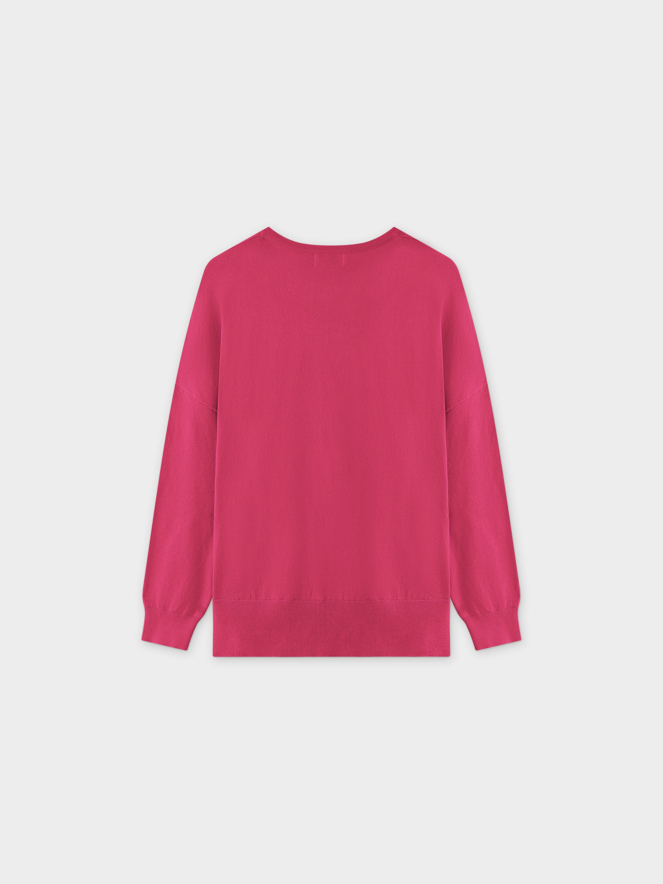 Oversized Lightweight Sweater-Pink