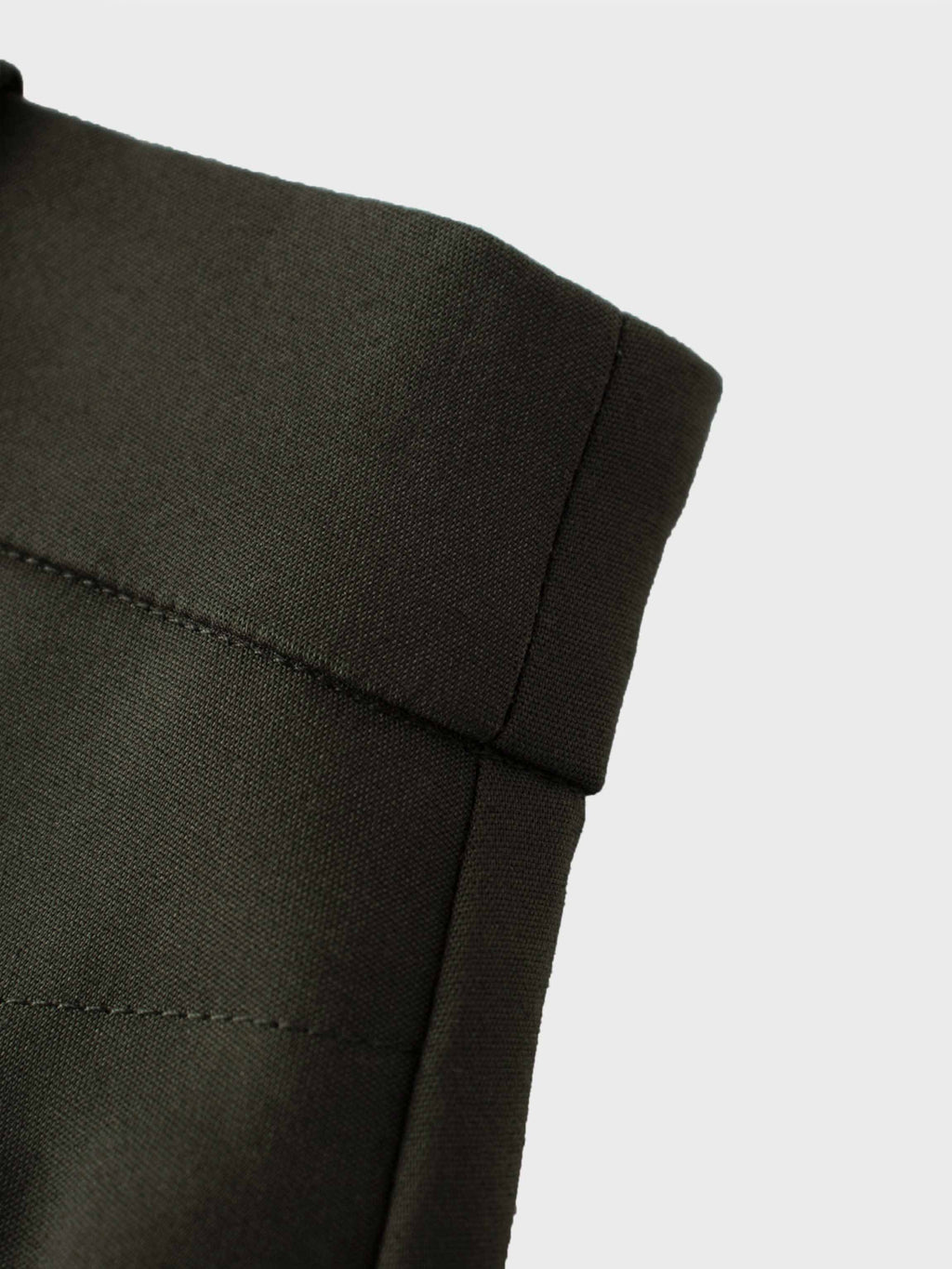 Basic A-Line Skirt-Olive Green