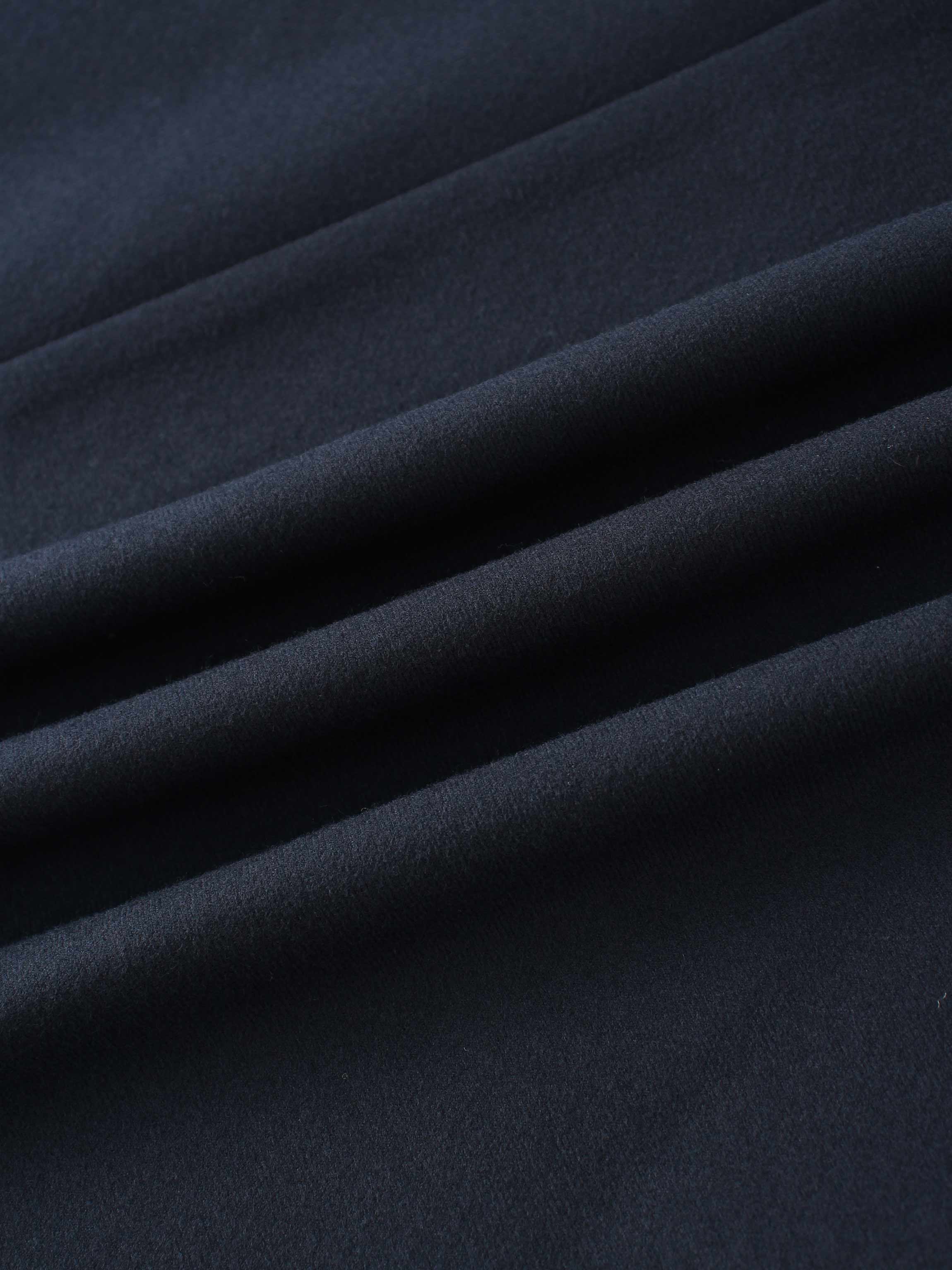 Basic A-Line Seamed Maxi Skirt-Navy