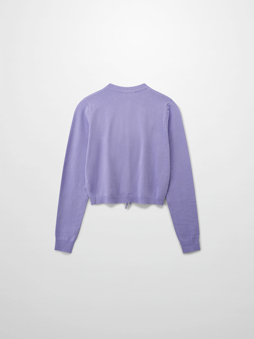 5 Bow Crop Cardigan-Lavender