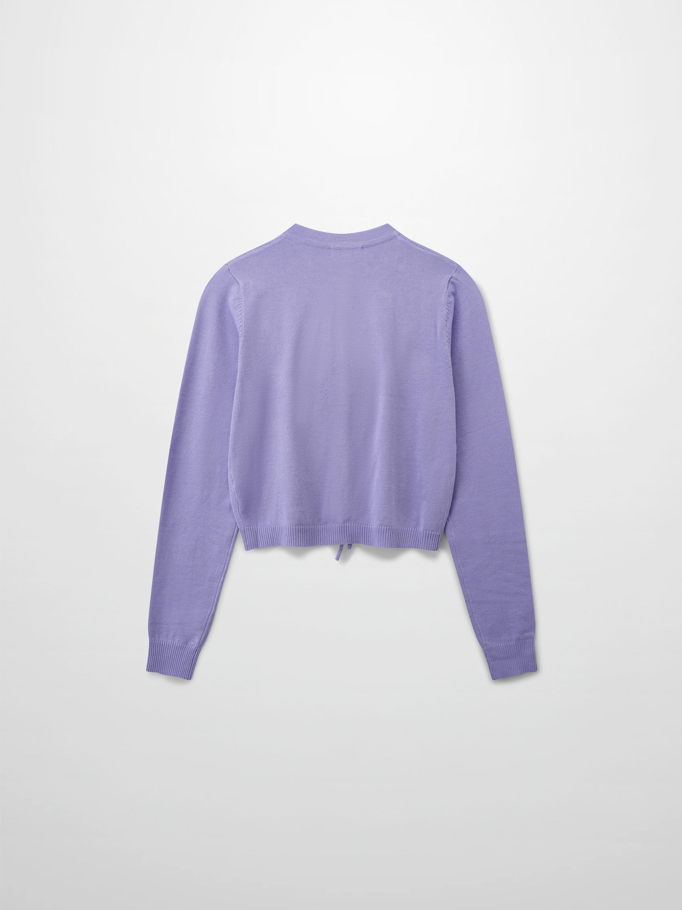 5 Bow Crop Cardigan-Lavender