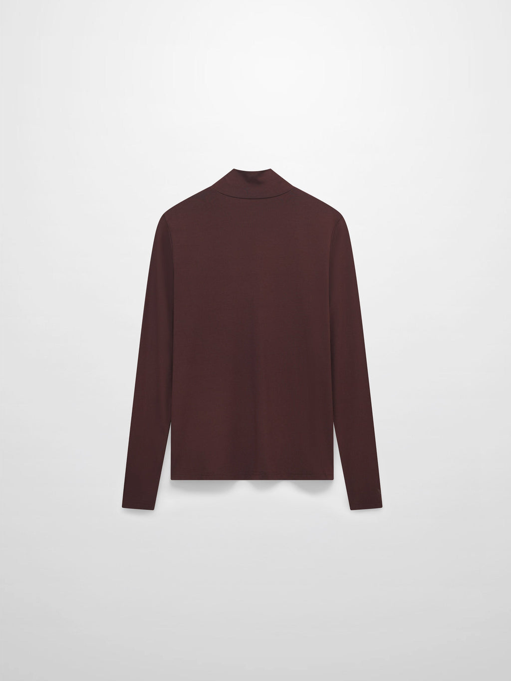 Modal Turtleneck Long Sleeve-Dark Brown