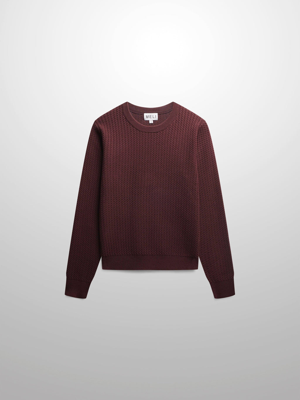 Waffle Wave Sweater- Solid Brown