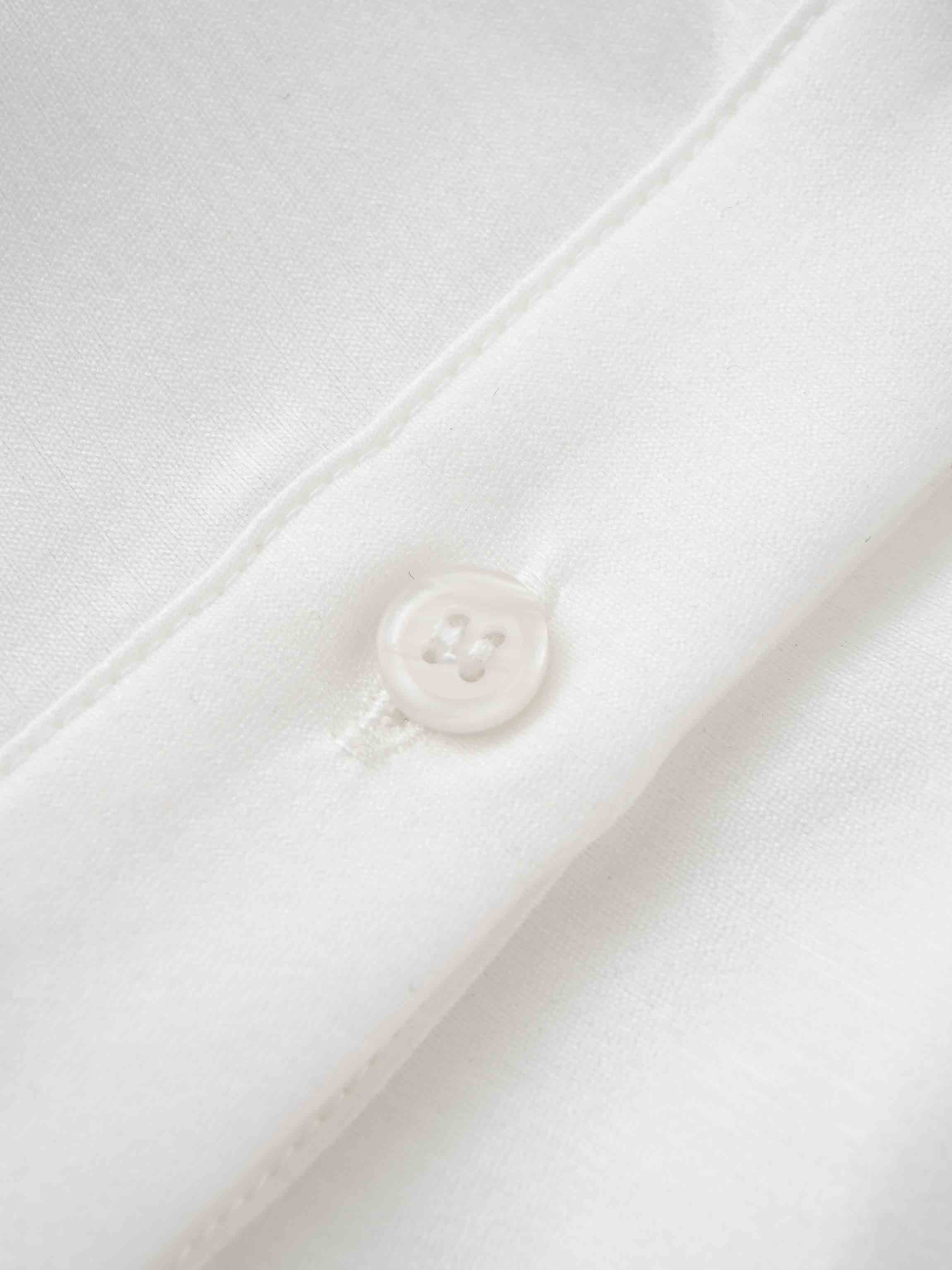 Textured Puff Sleeve Blouse-Cream