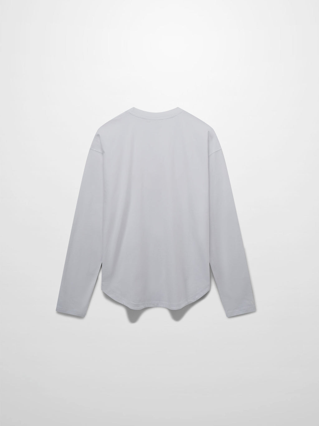 Oversized Rounded Hem T-Shirt-White
