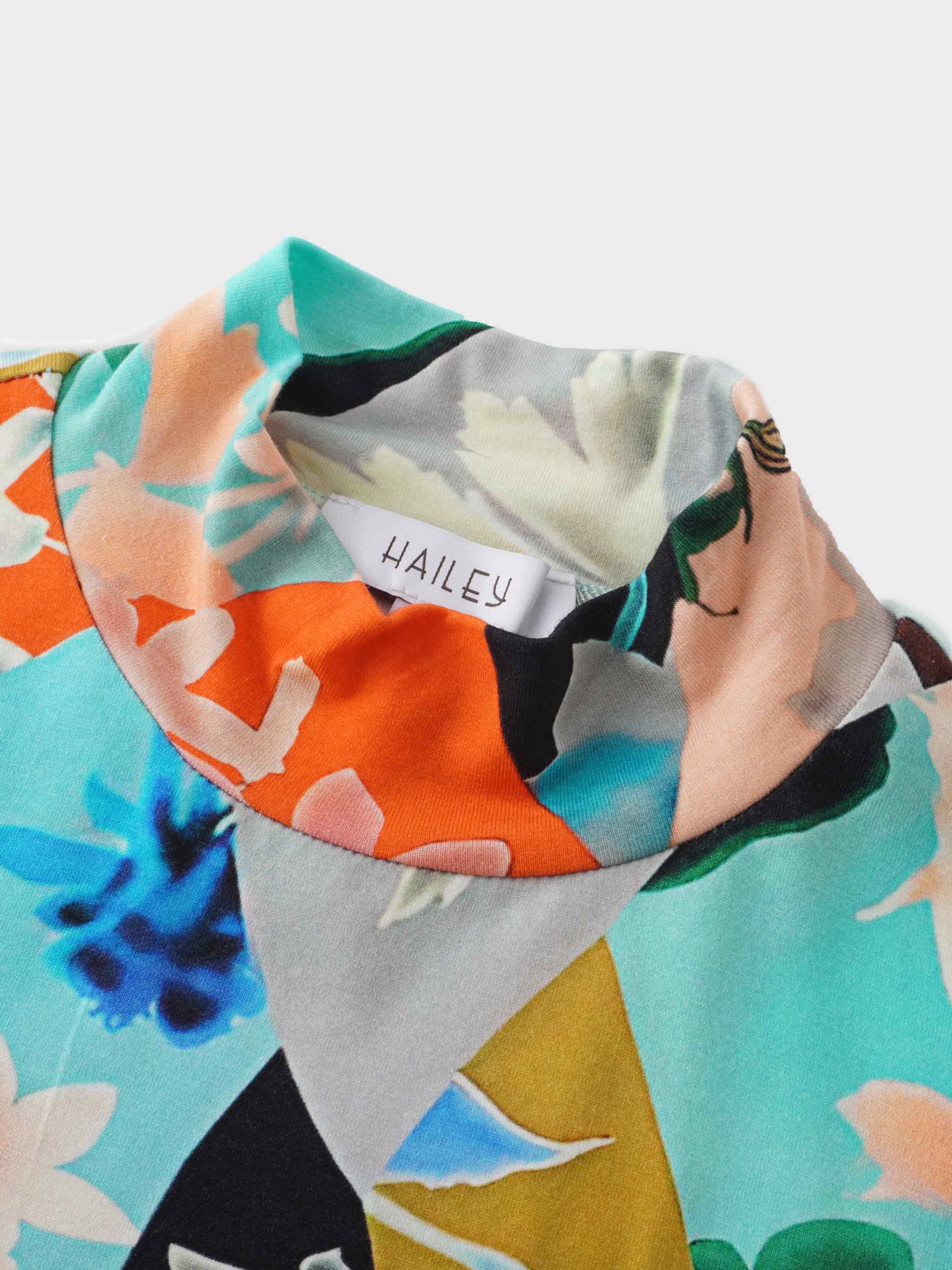 Printed Modal Turtleneck-Pop Art