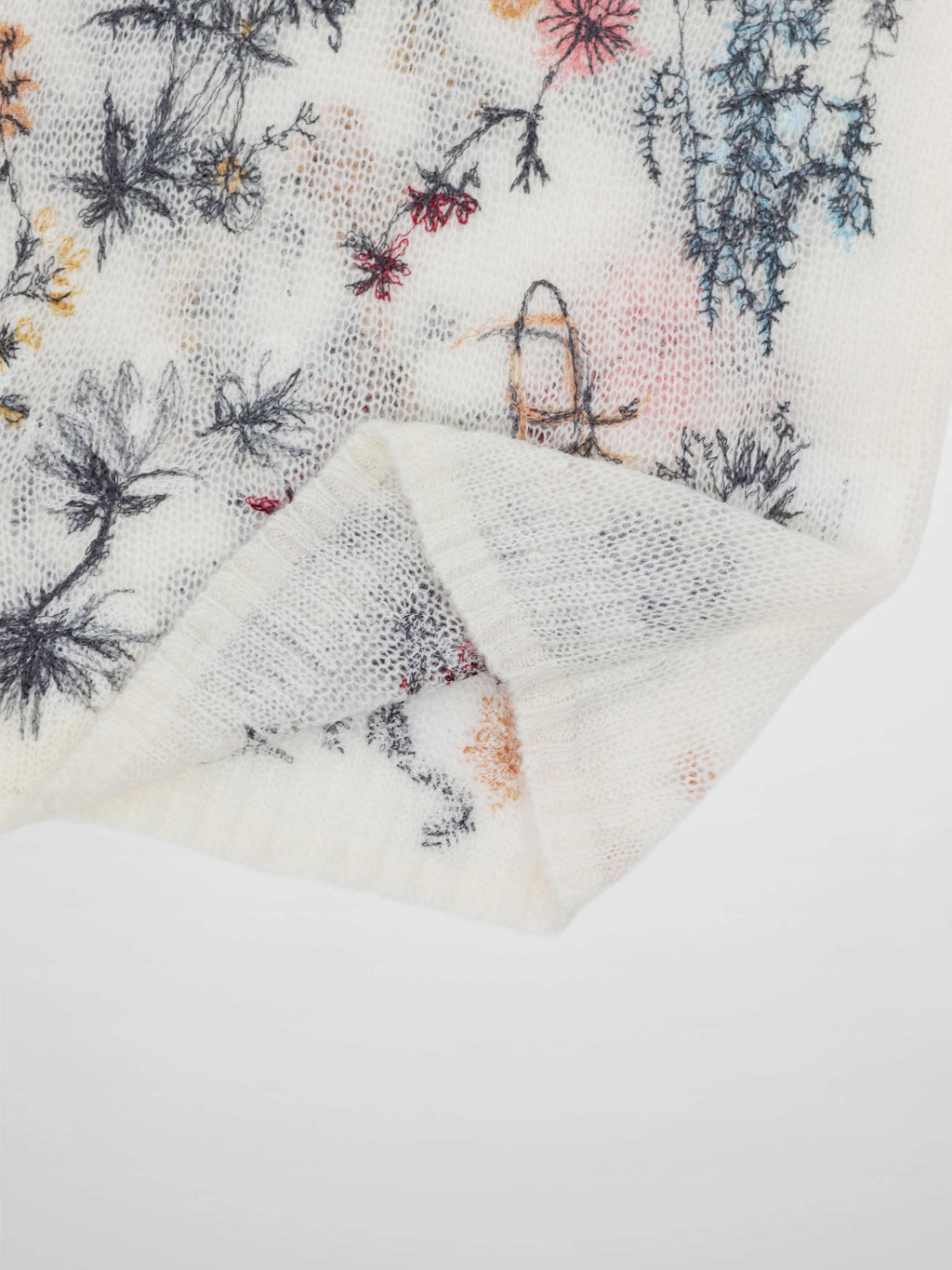 Floral Motif Sweater-Multi Colored