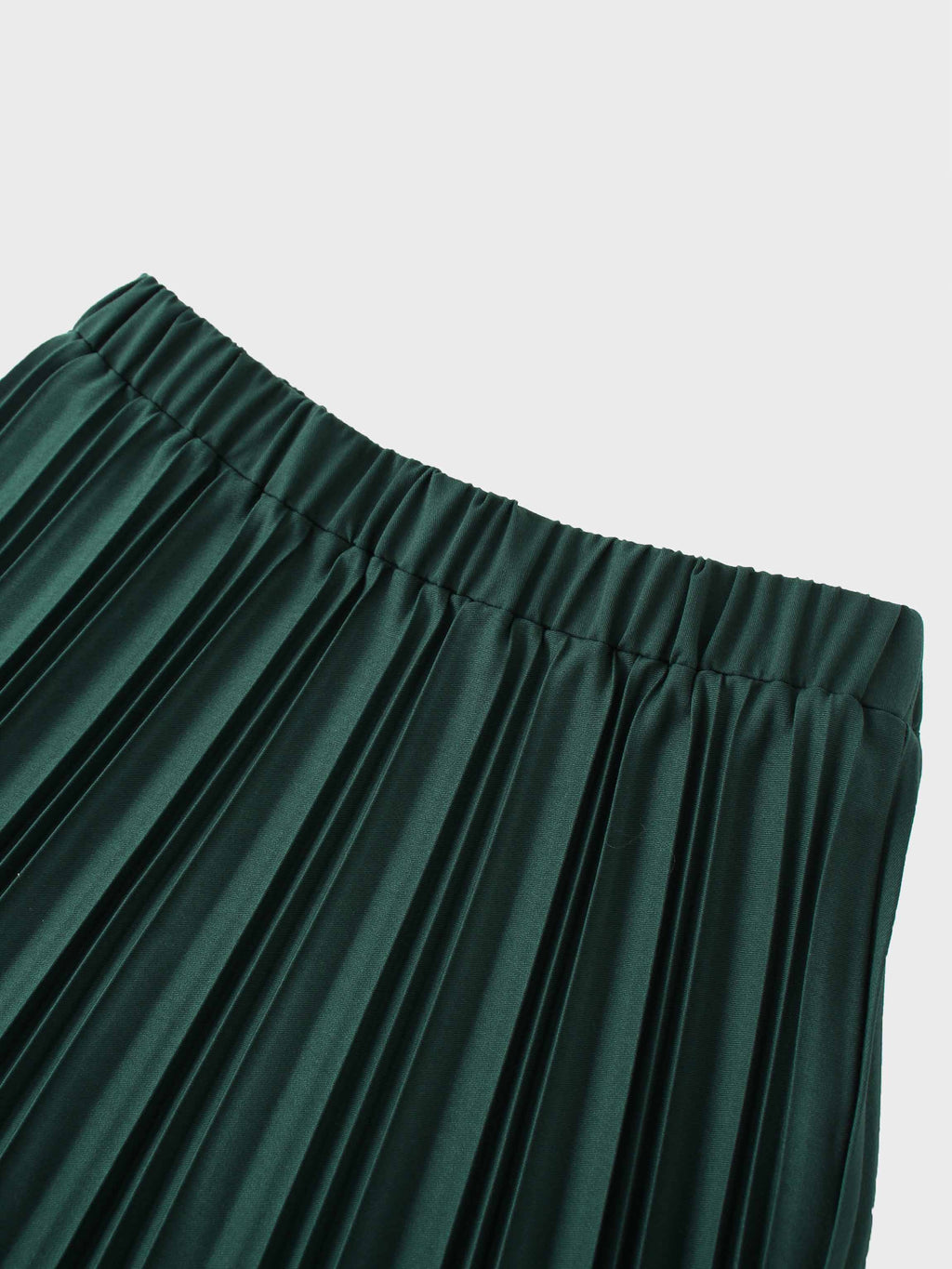 Mix Pleat Skirt-Emerald Green