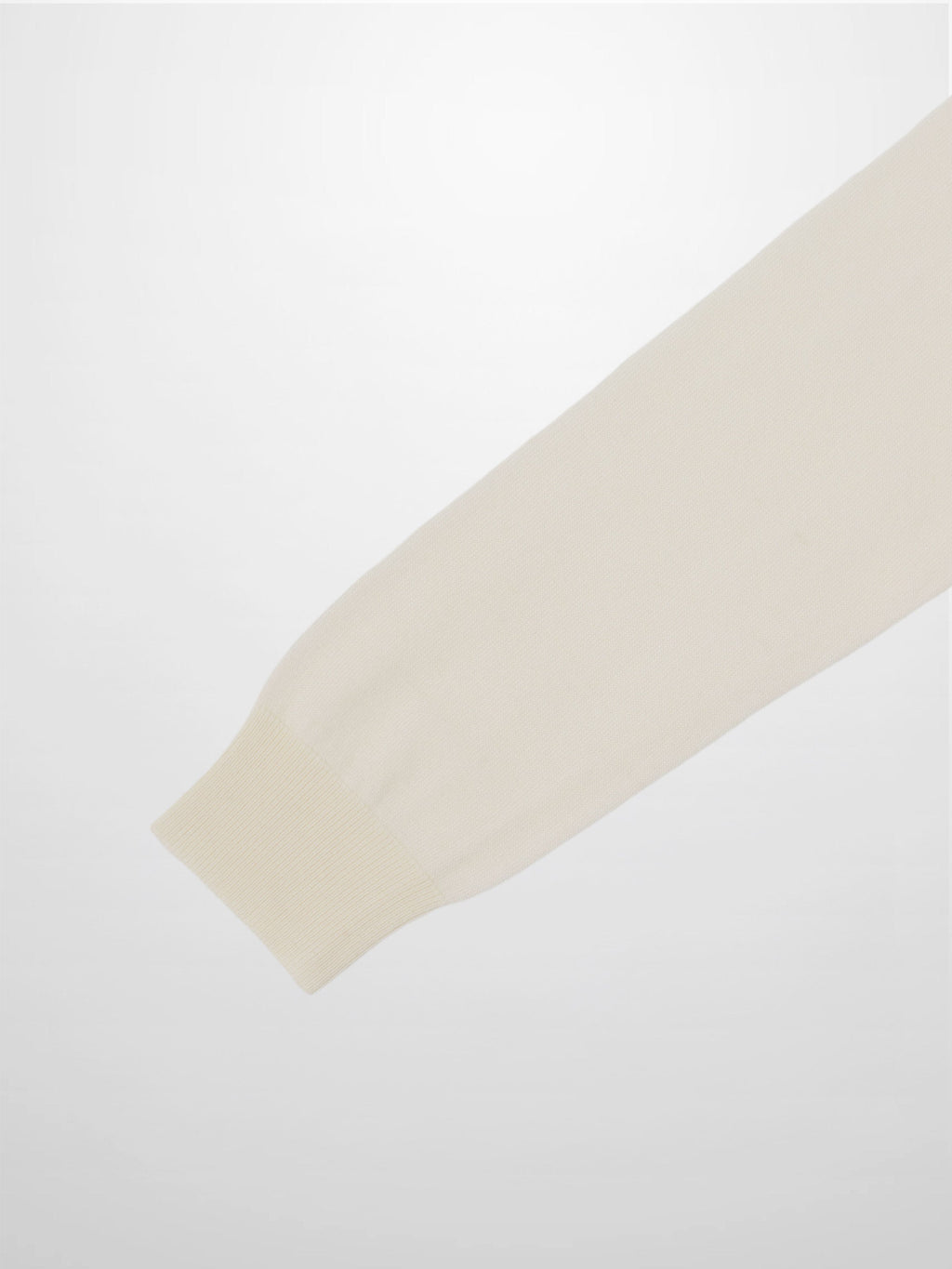 Wool Blend Collared Cardigan-Ivory