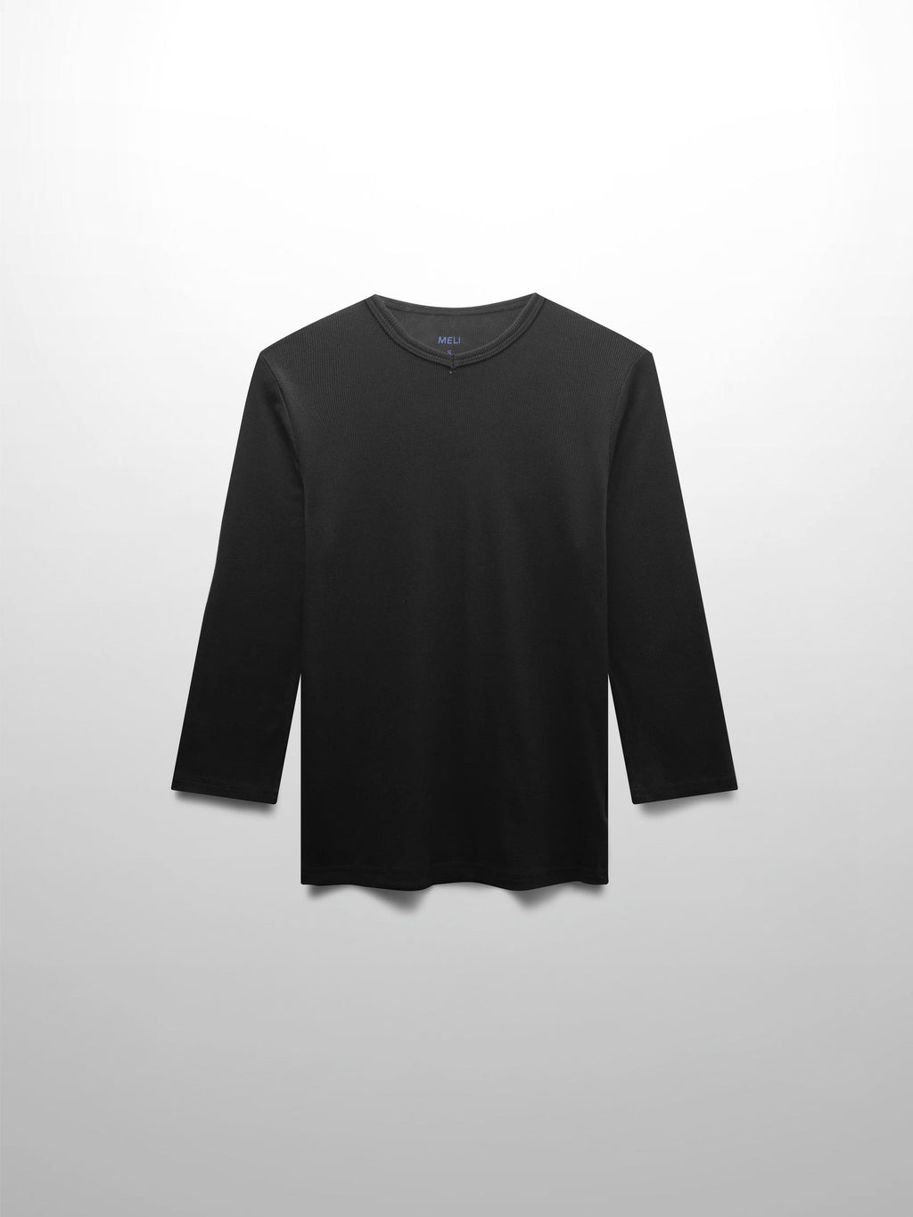 RIBBED HIGH V 3Q - BLACK