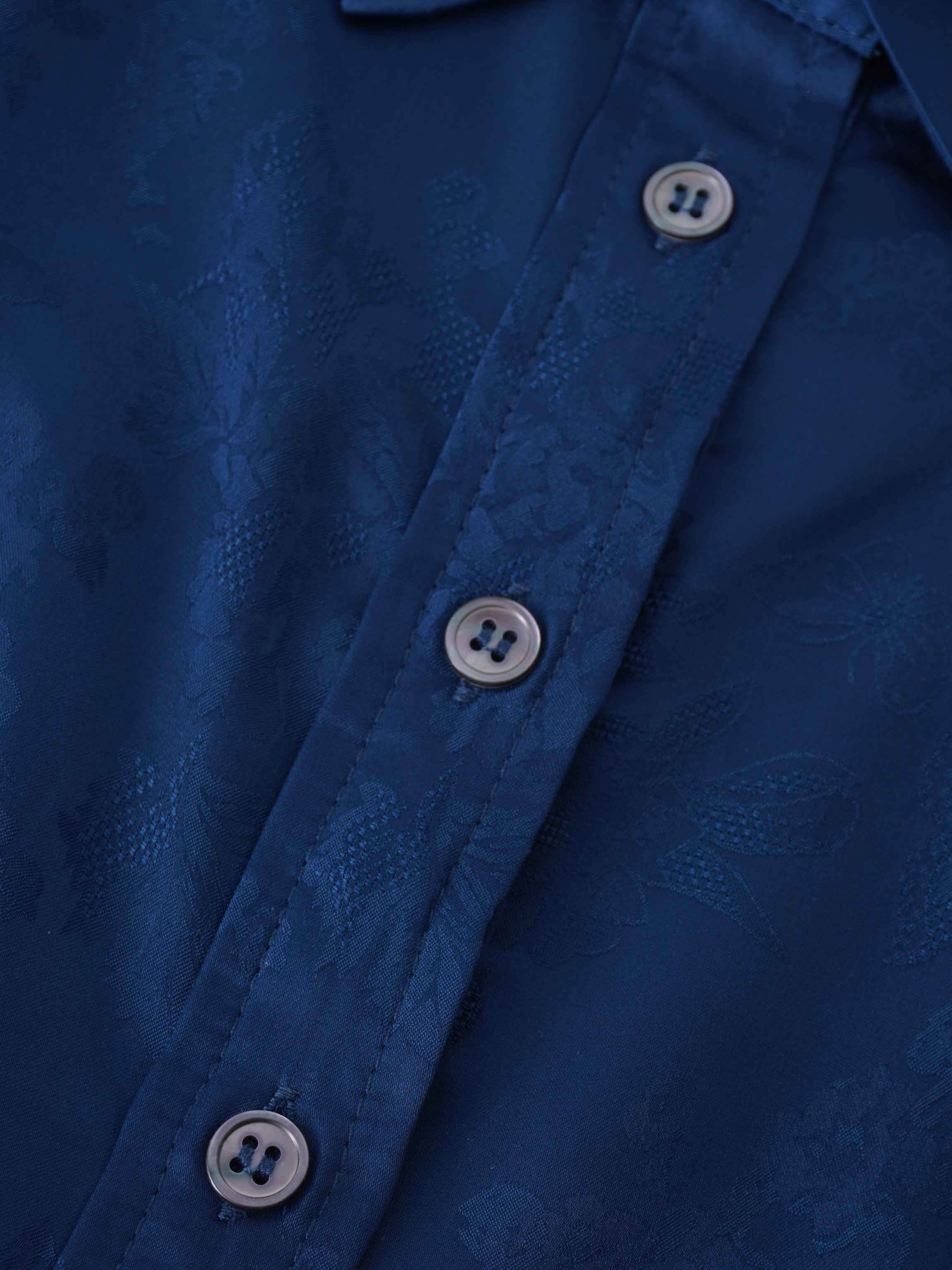 A Line Shirtdress-Teal