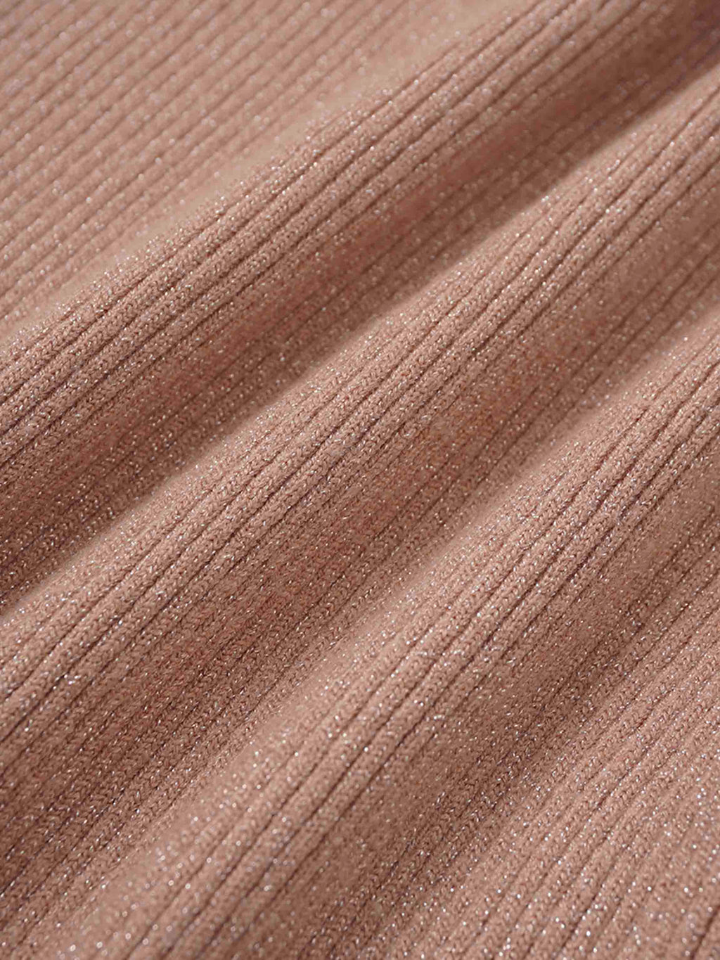 Lurex Ribbed Sweater-Blush