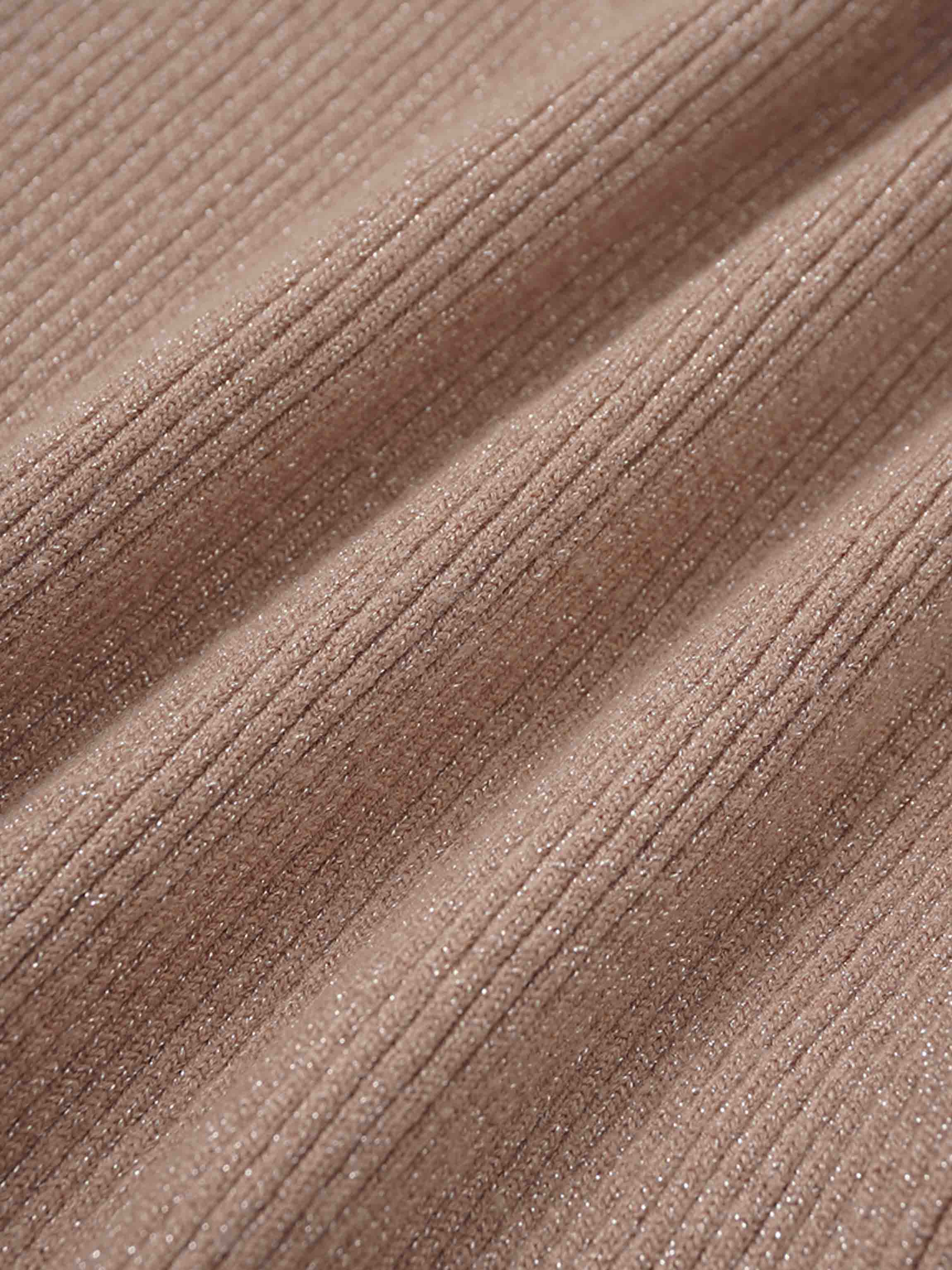 Lurex Ribbed Sweater-Blush