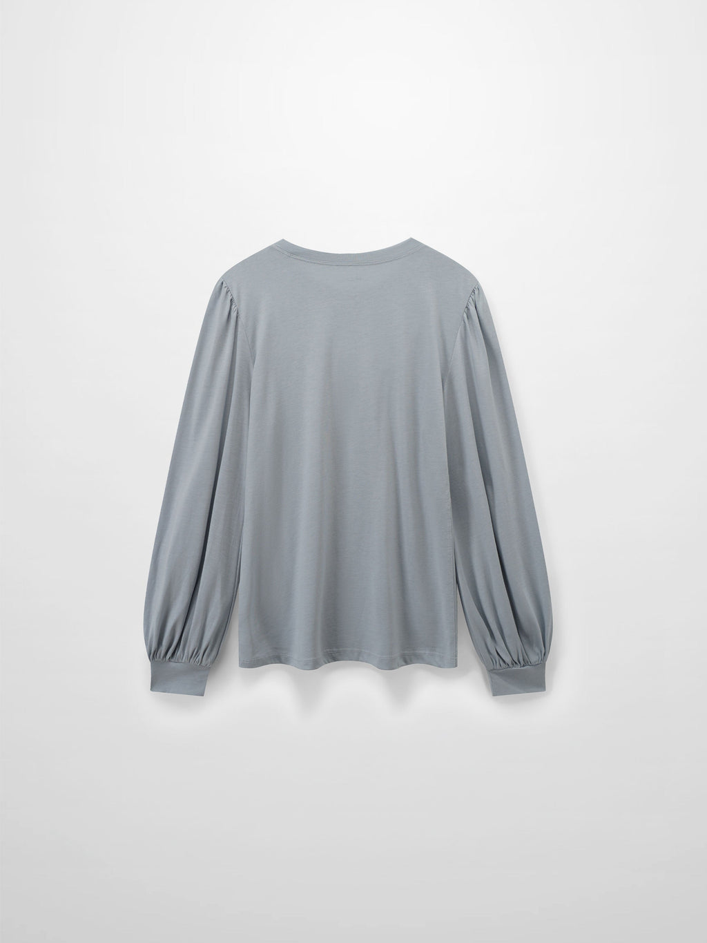 Bubble Sleeve T-Shirt-Light Blue