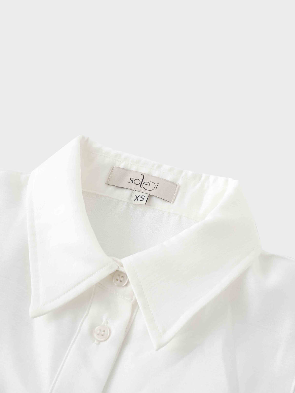 Textured Puff Sleeve Blouse-Cream