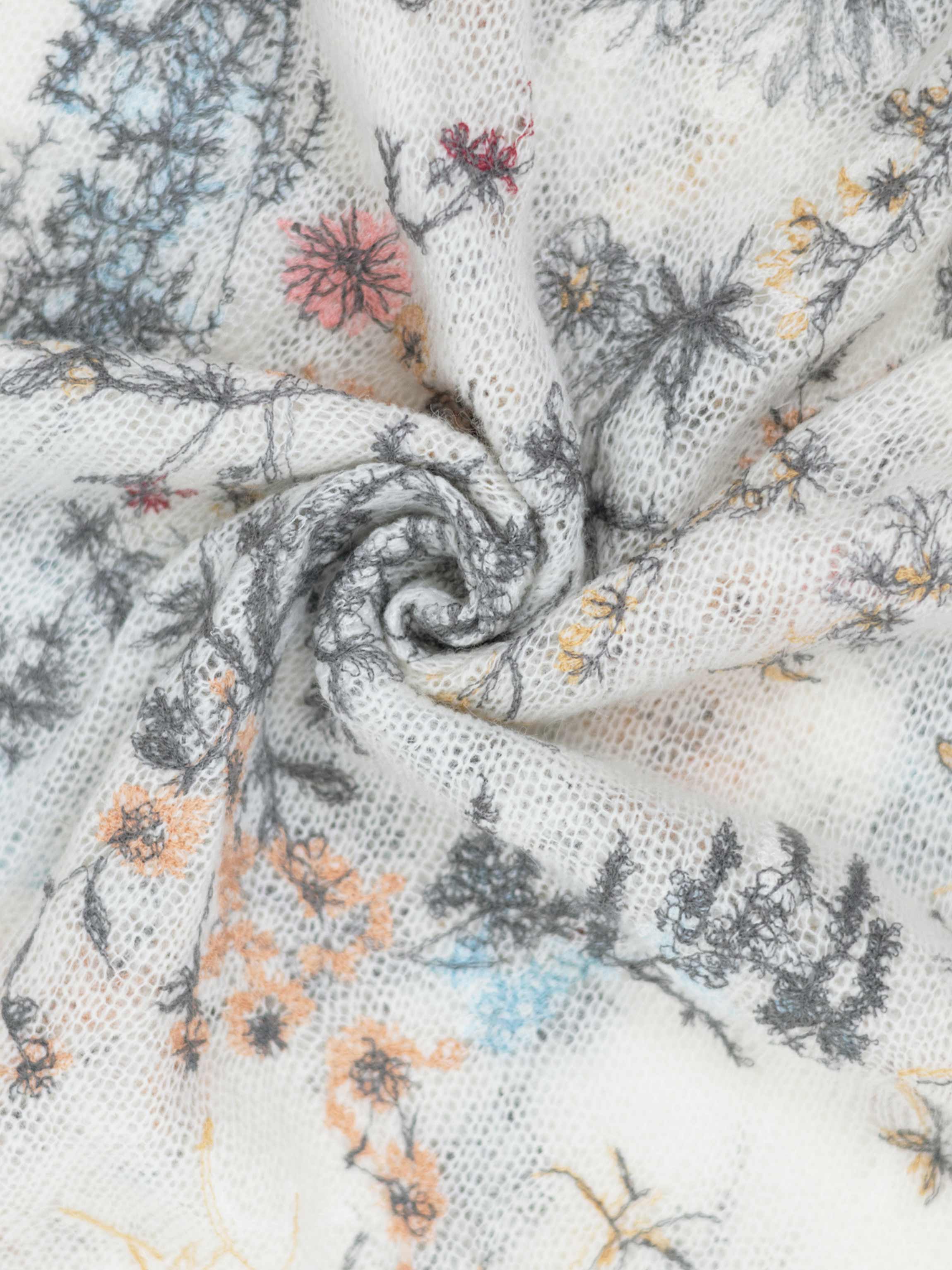 Floral Motif Sweater-Multi Colored