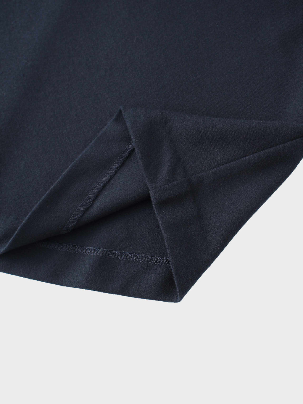 Basic A-Line Seamed Maxi Skirt-Navy