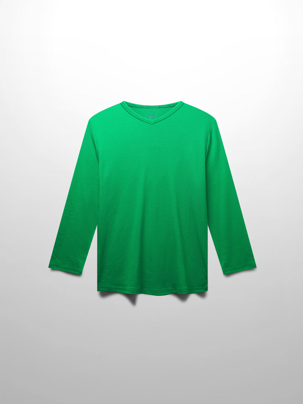 RIBBED HIGH V 3Q-MATCHA GREEN