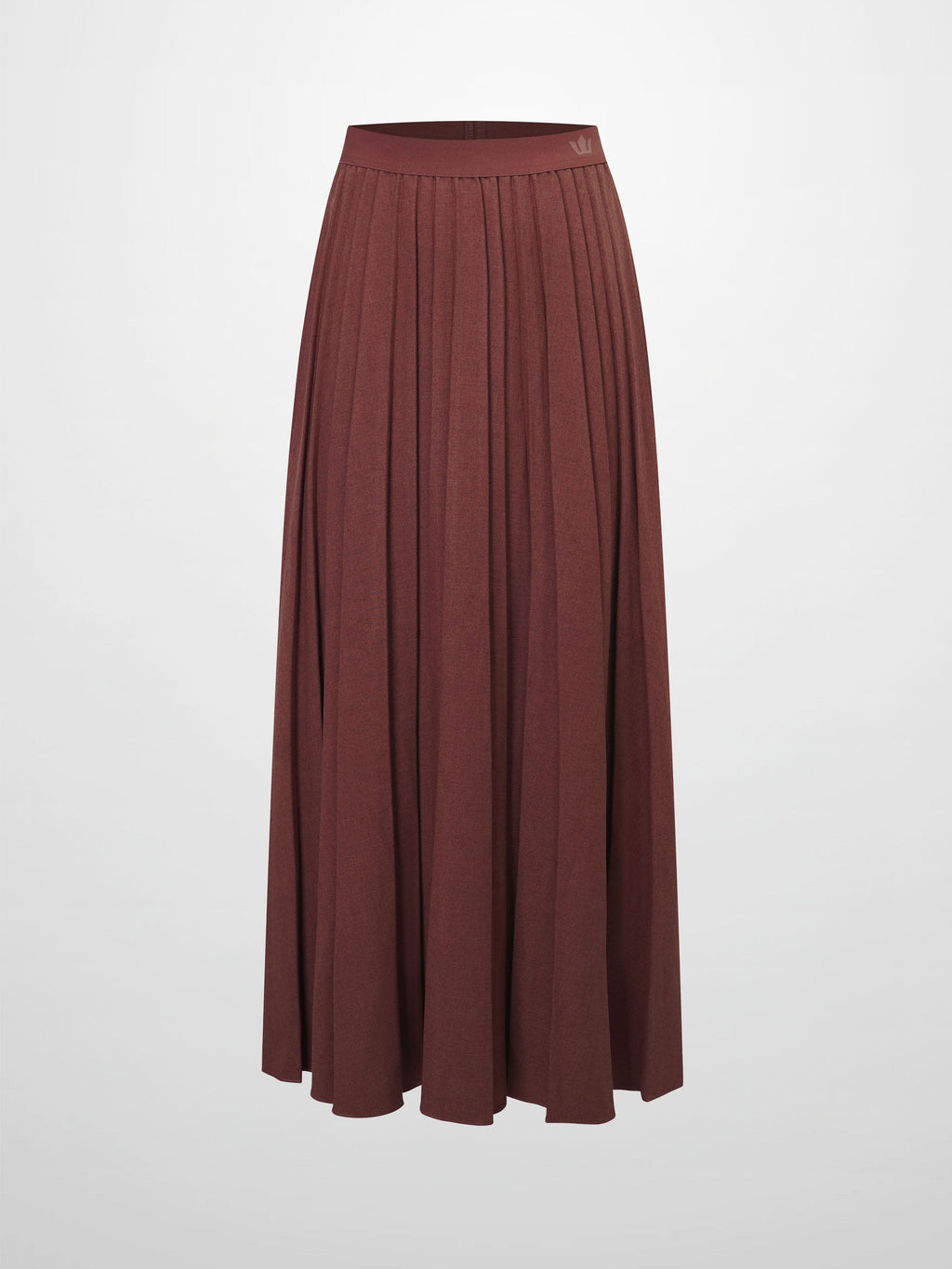 Marni Pleated Skirt 37"-Burnt Berry