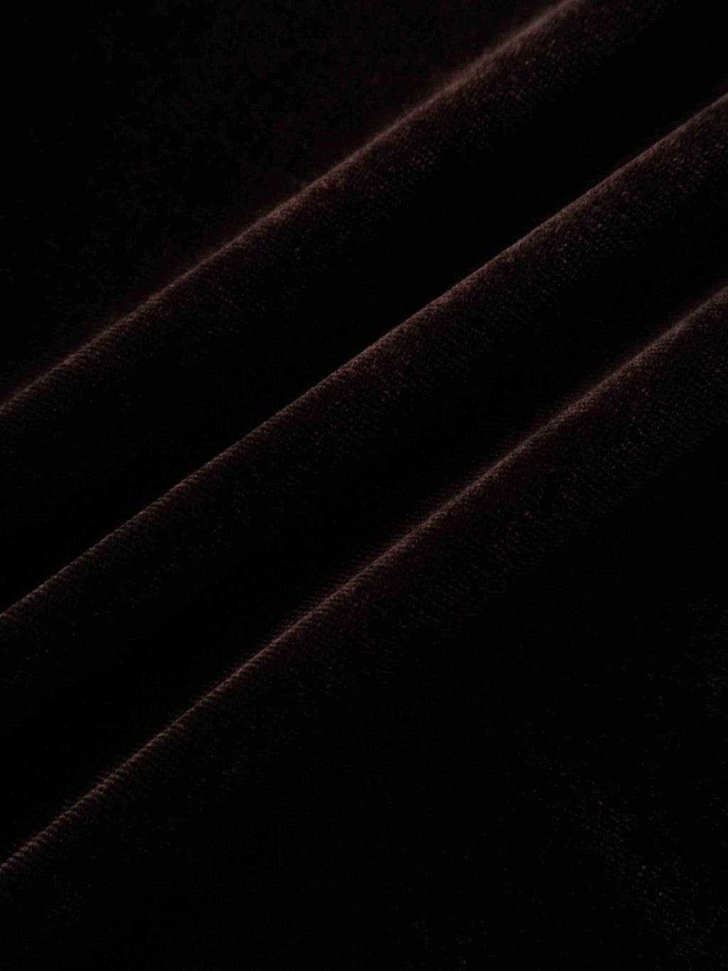 Velour Button Down Blouse-Brown