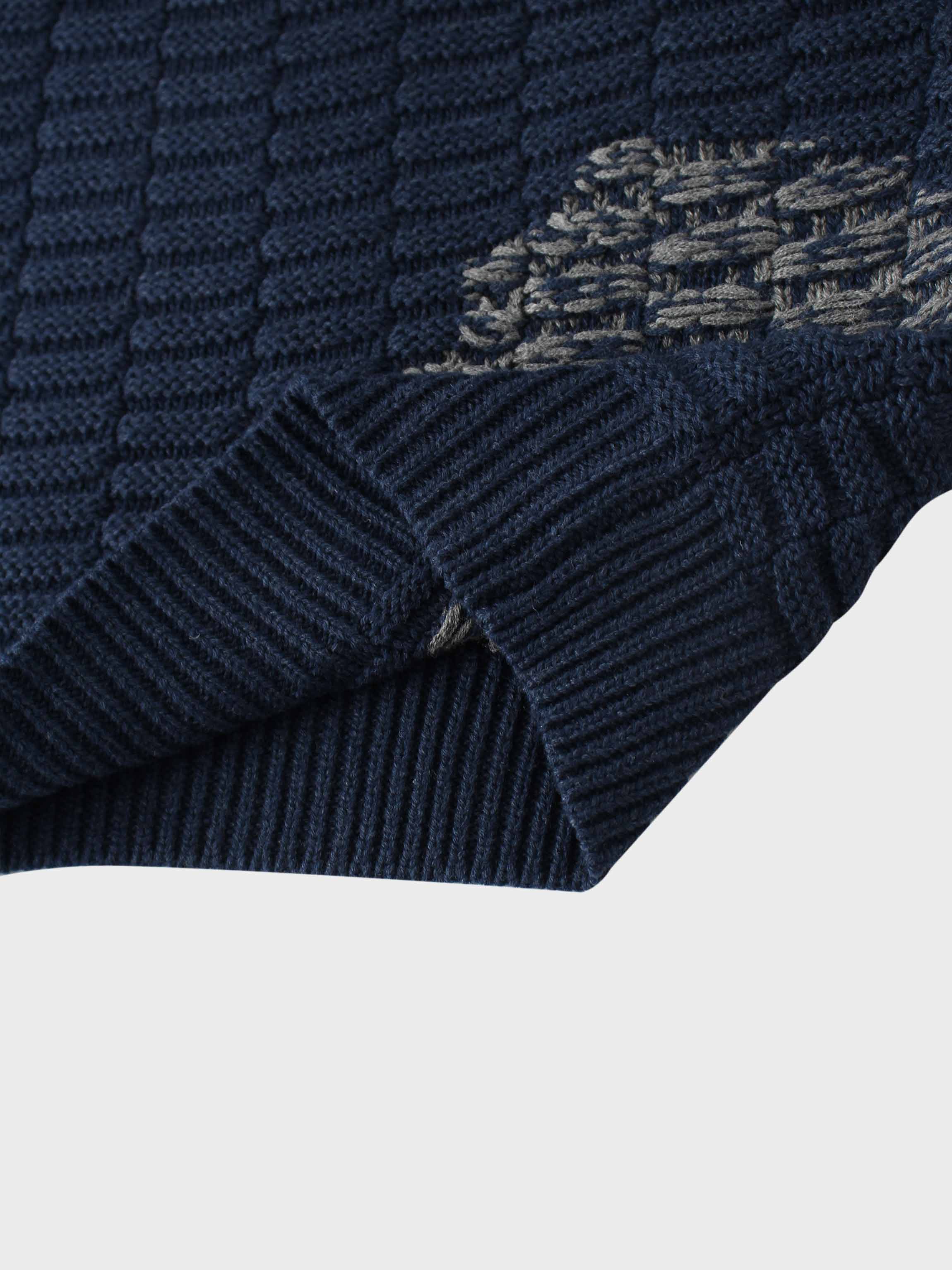 Golden Sun Sweater-Navy