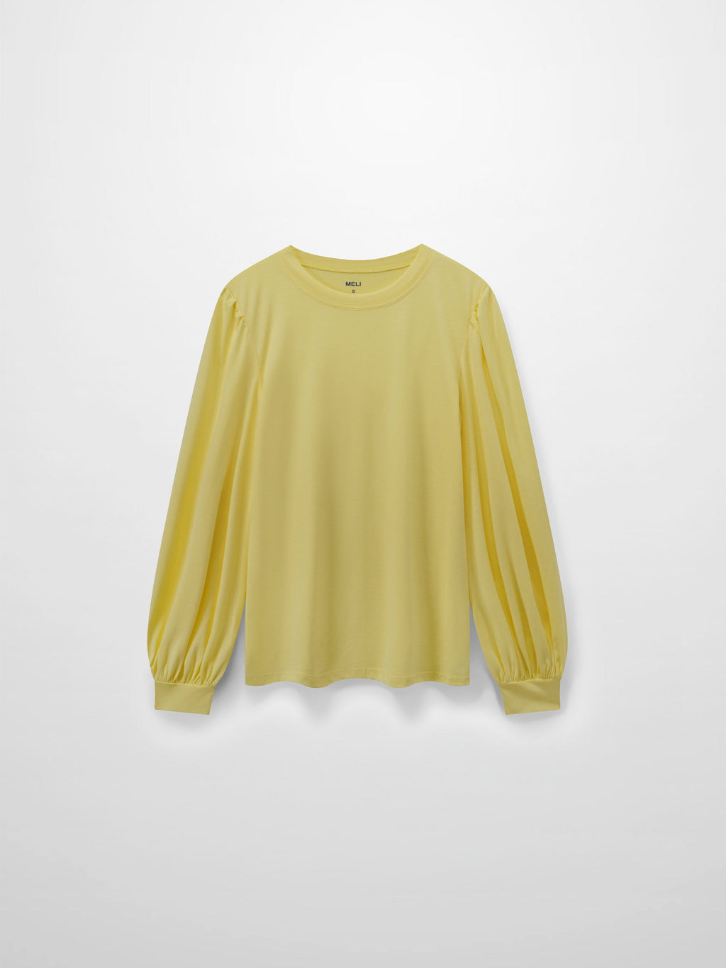 Bubble Sleeve T-Shirt-Yellow