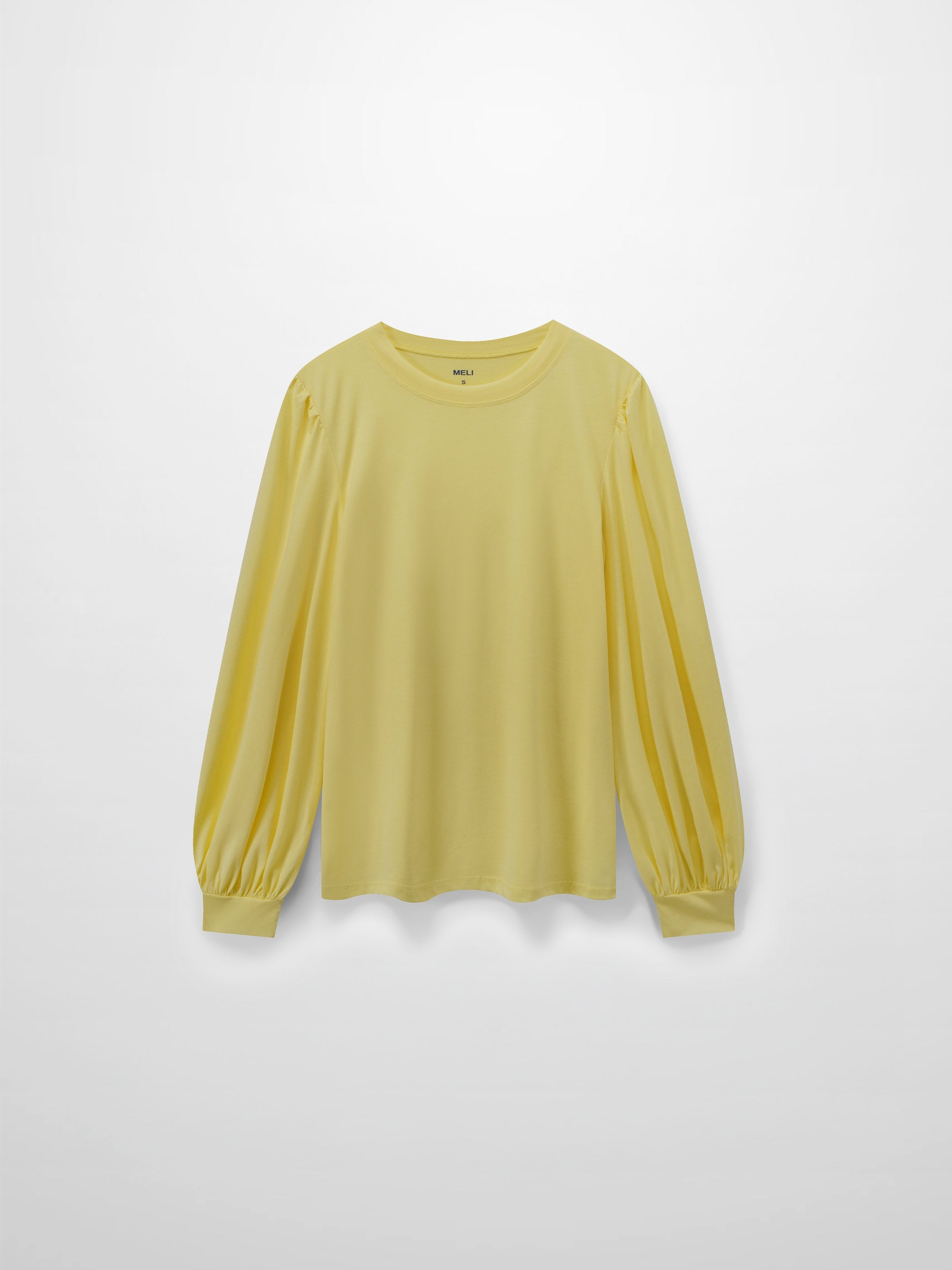 Bubble Sleeve T-Shirt-Yellow