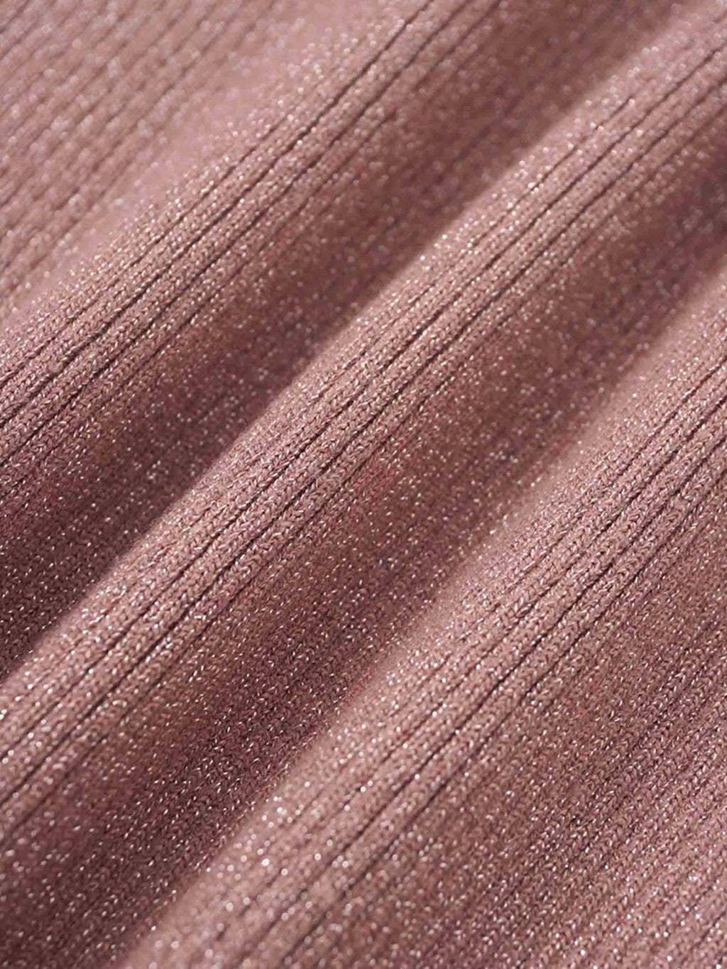 Lurex Ribbed Sweater-Mauve