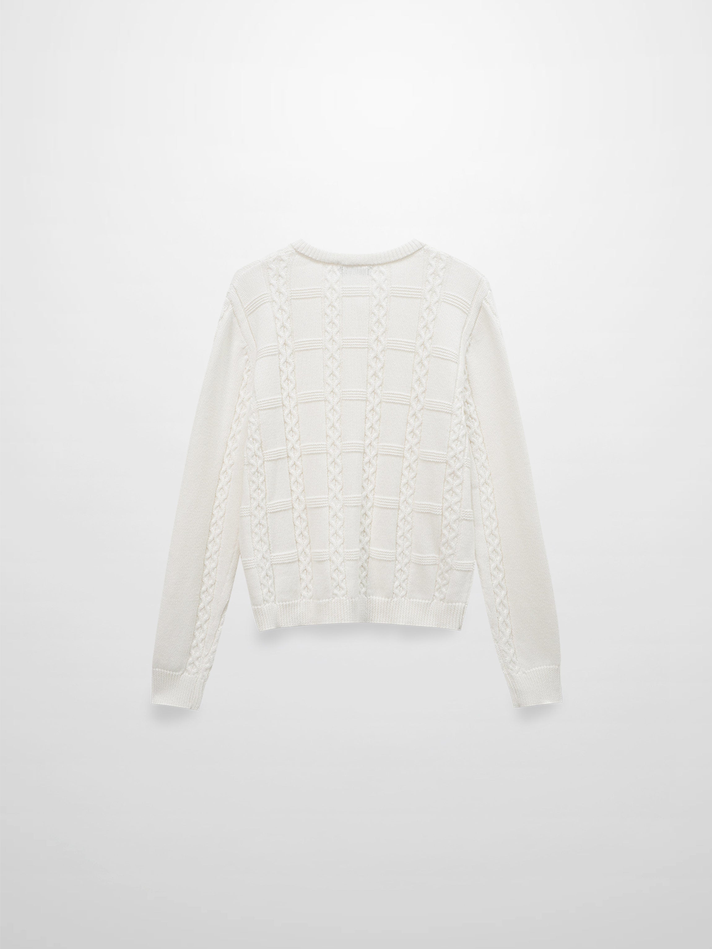 Cable Design Cardigan-Ivory