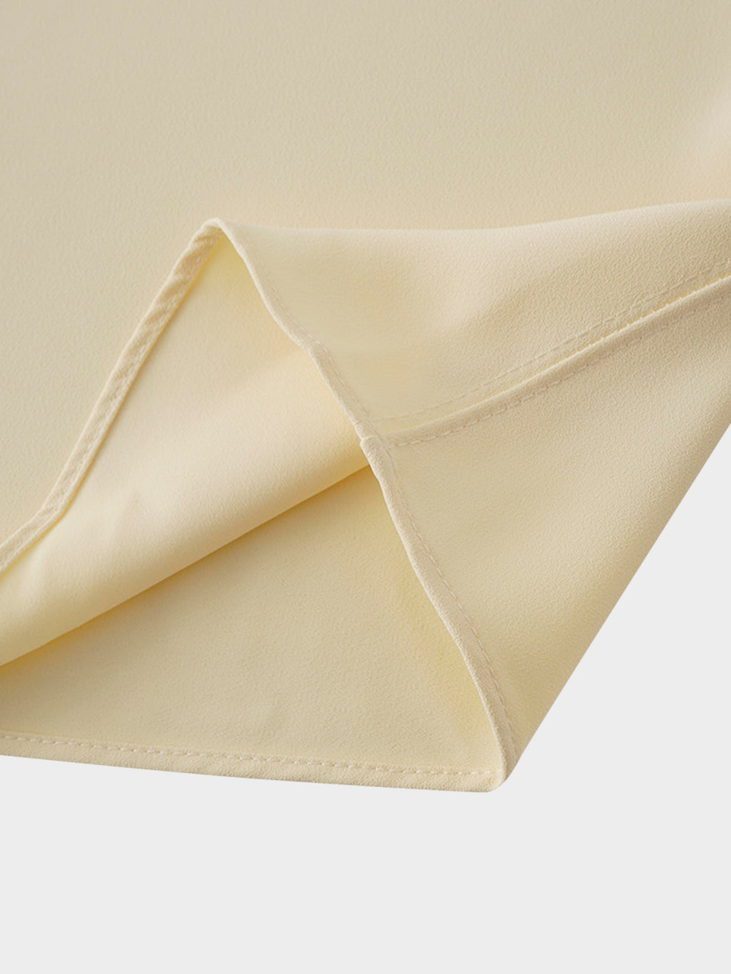 Faux Satin Crew Neck Slip Dress-Champagne