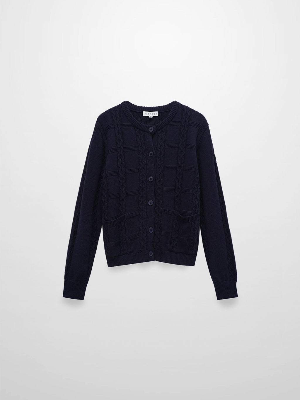 Cable Design Cardigan-Navy