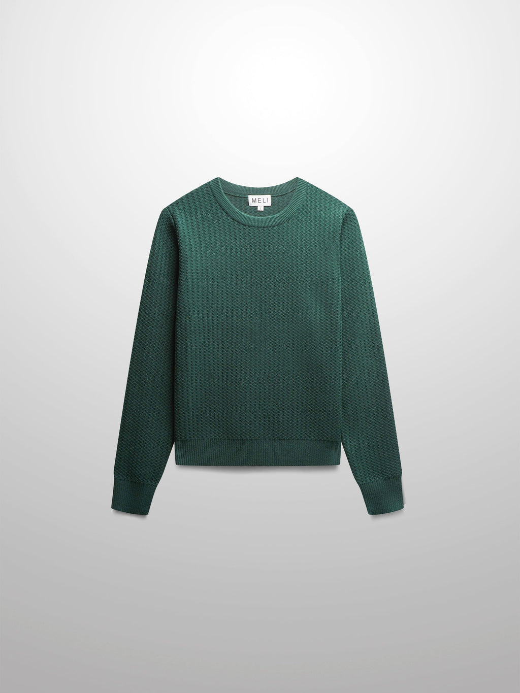 Waffle Wave Sweater- Solid Green