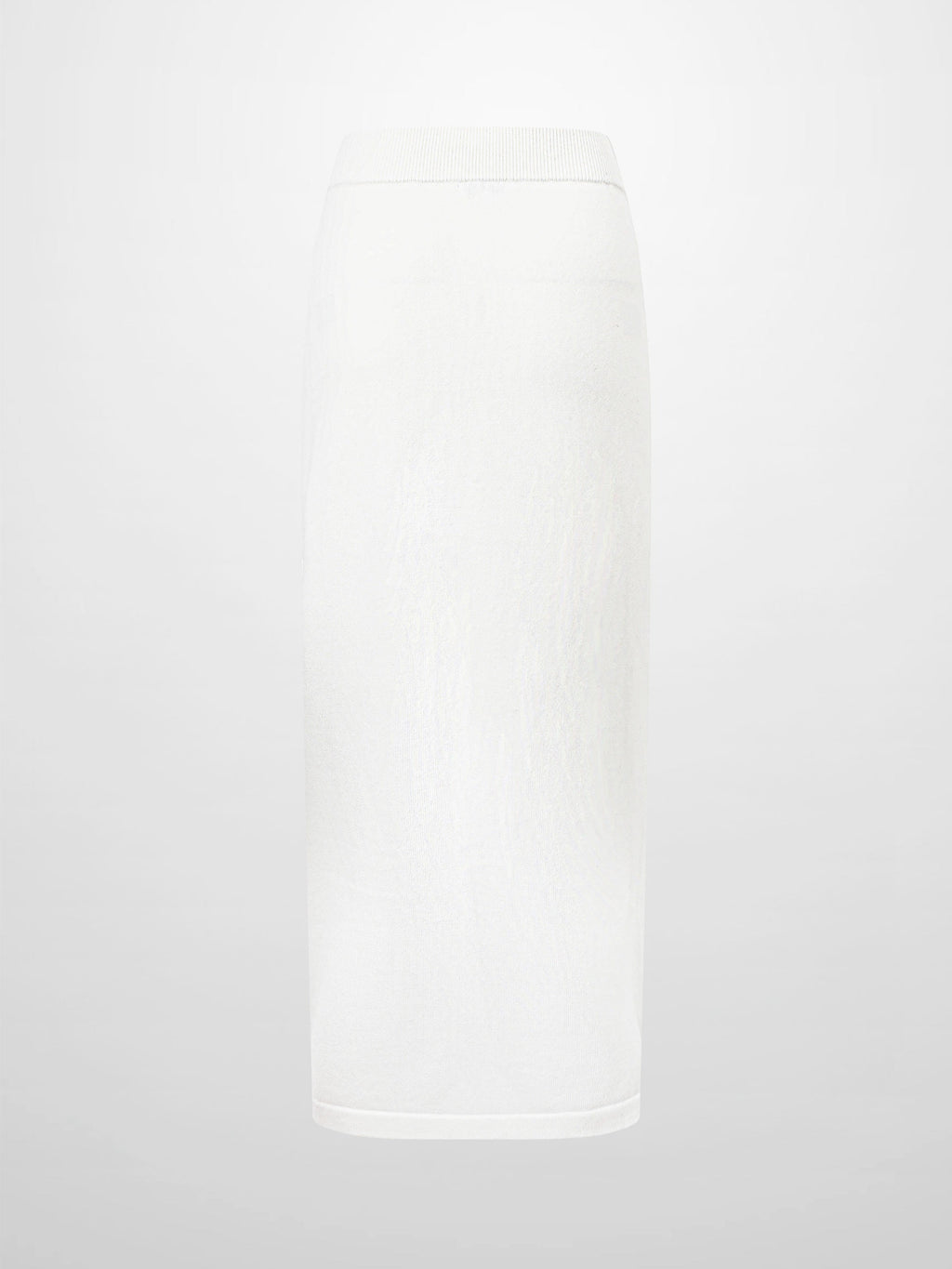 Side Zipper Straight Maxi Skirt-Cream