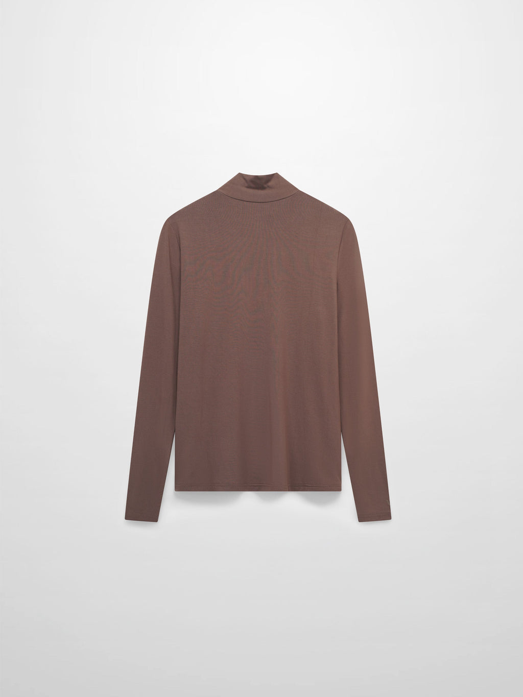 Modal Turtleneck Long Sleeve-Mocha Mousse