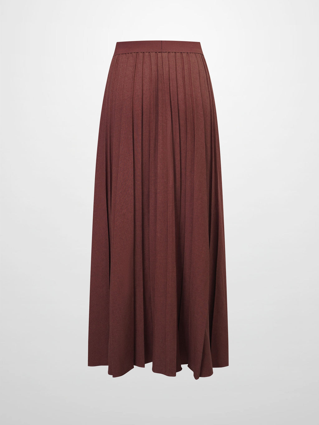 Marni Pleated Skirt 37"-Burnt Berry