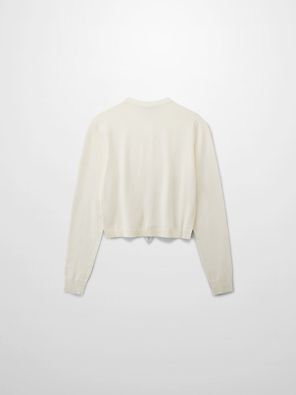 5 Bow Crop Cardigan-Ivory