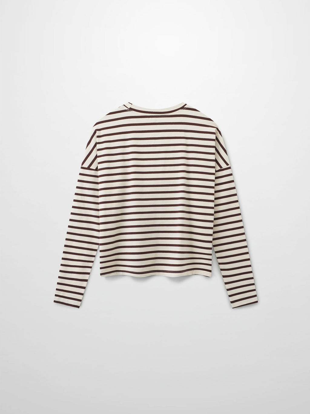 Crown Embossed T-Shirt-Brown/Ivory