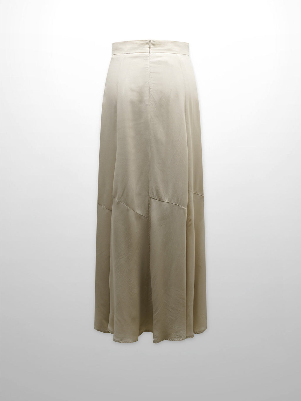 TRUMPET FLARE SKIRT-TAUPE